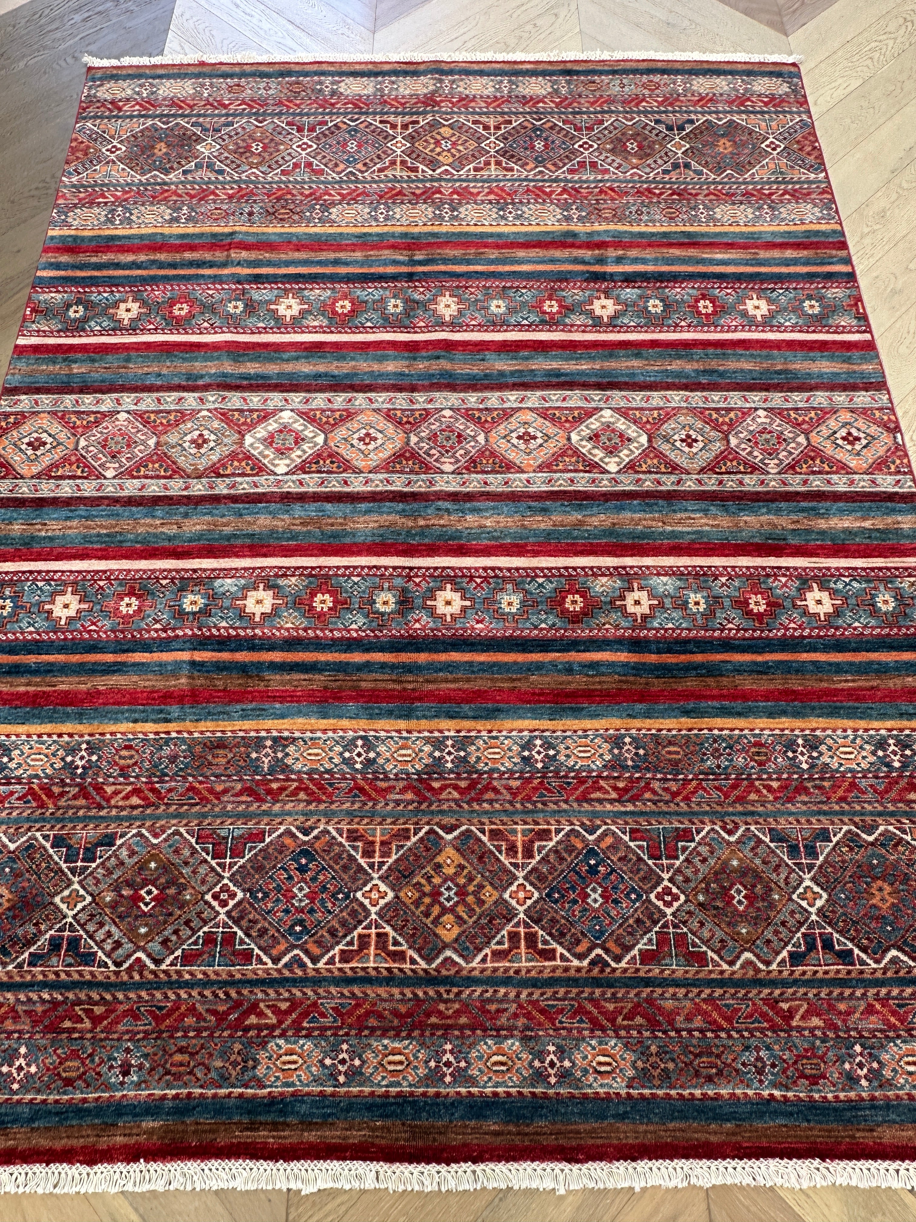 Chobi Afghan Handmade — 2.37 x 1.89