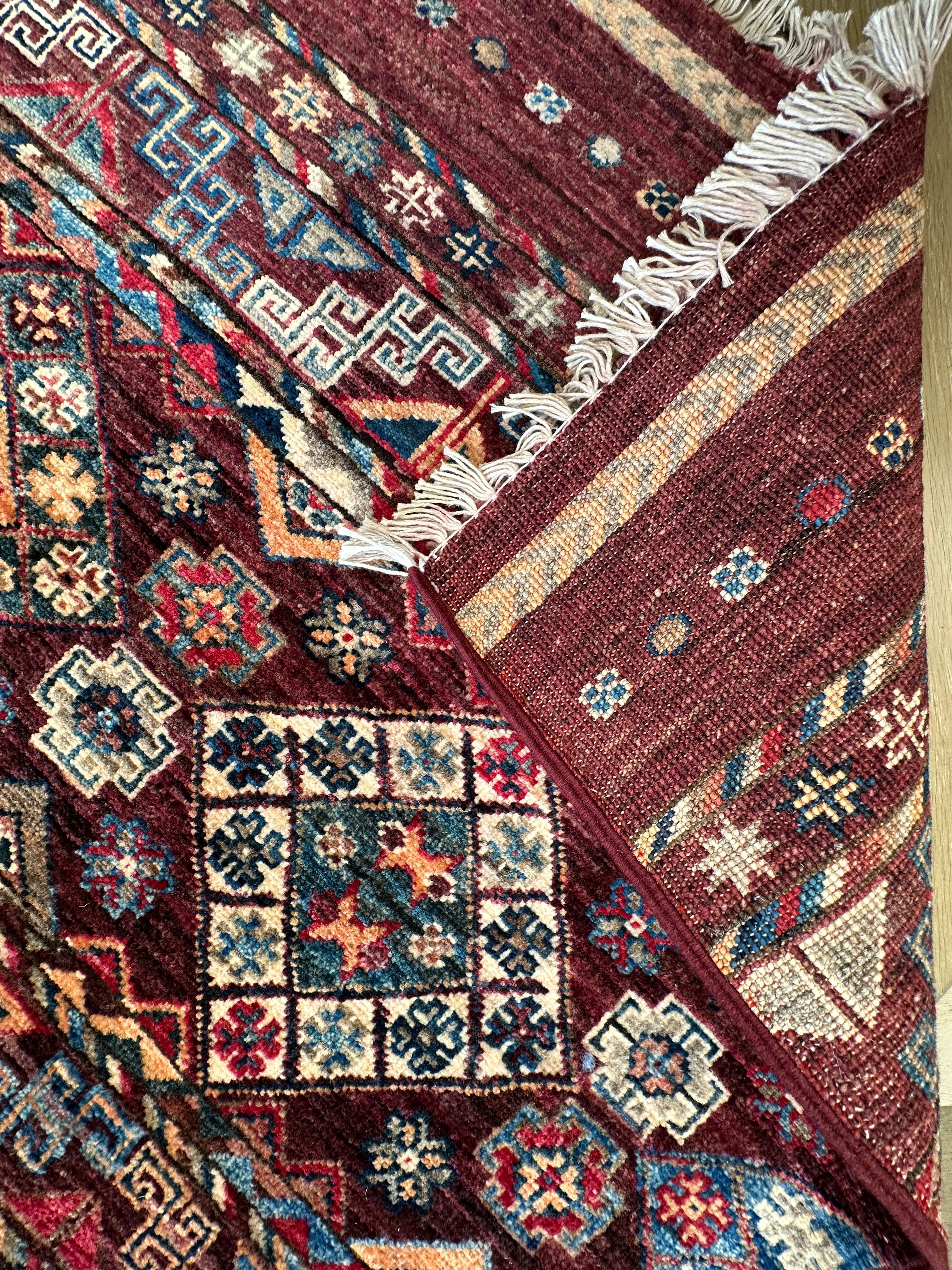 Chobi Afghan Handmade — 2.37 x 1.67