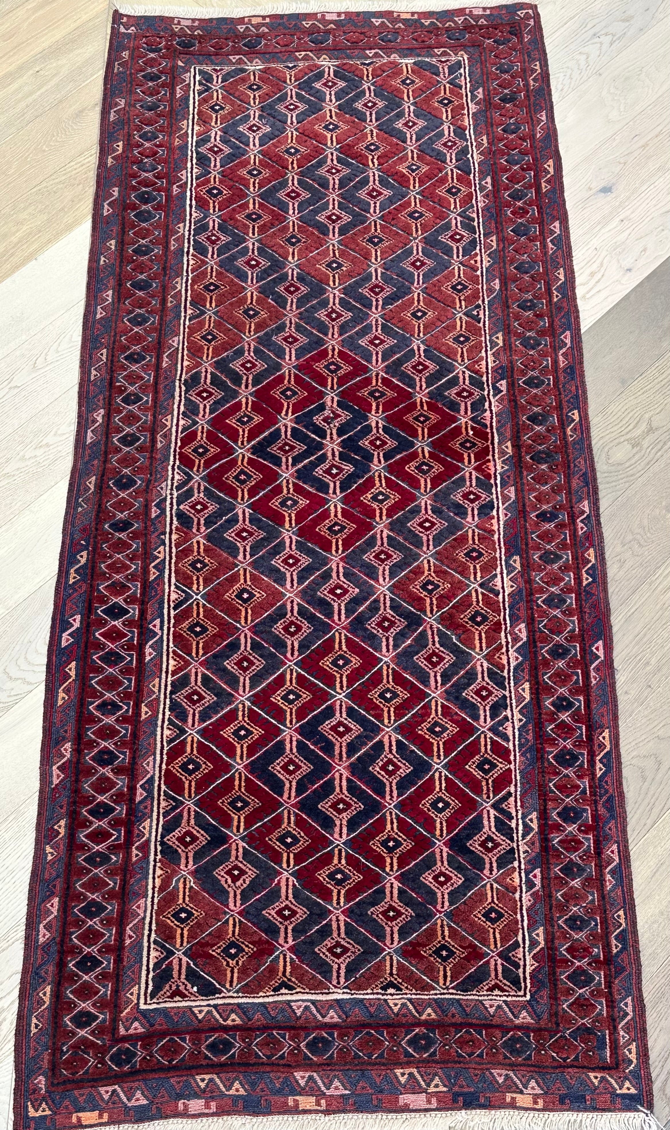 HANDMADE AFGHAN MUSHWANI KILIM RUNNER | CM|