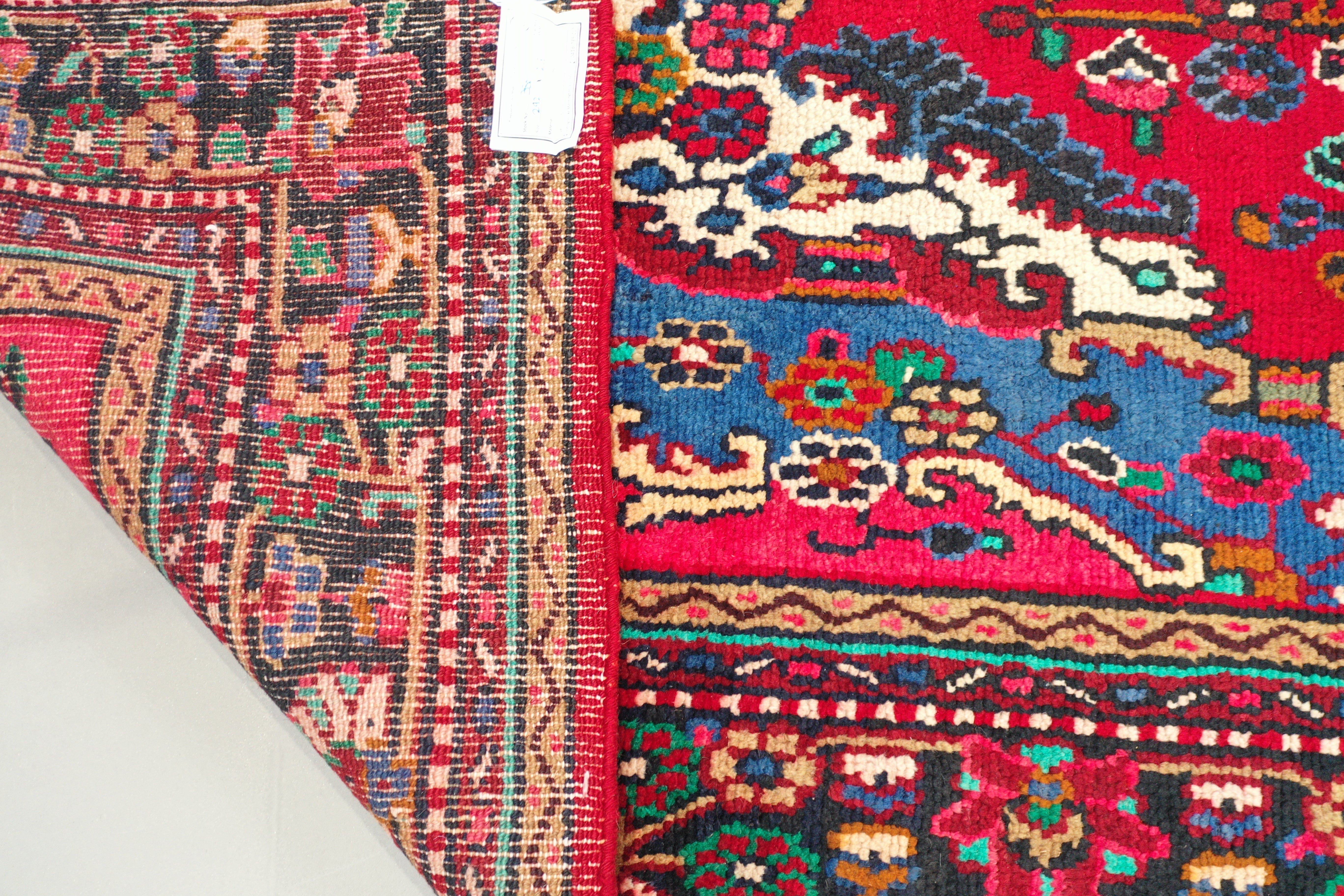 Red Afghan Handmade — 2.92 x 2.17