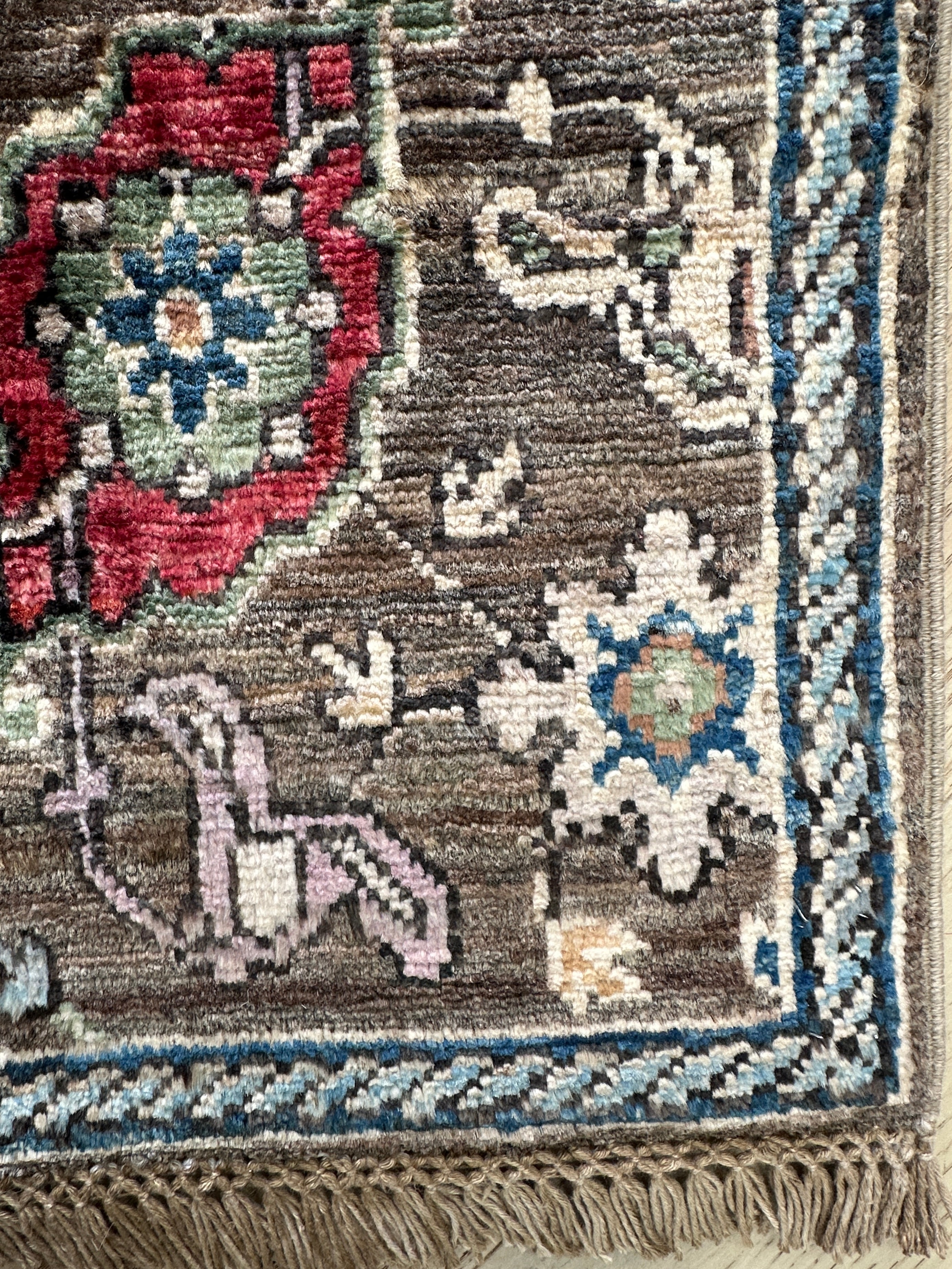 Chobi Afghan Handmade — 3.44 x 0.86