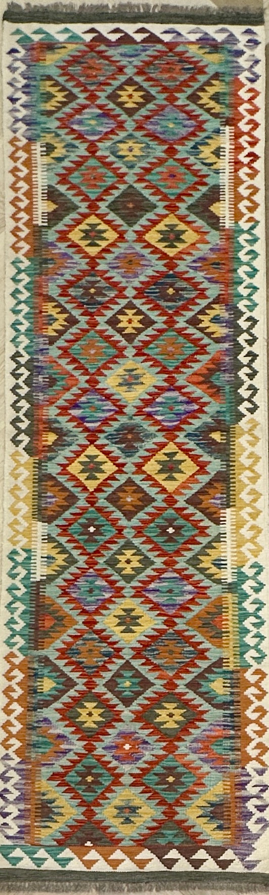 Afghan Kilim — 3.01 x 0.86
