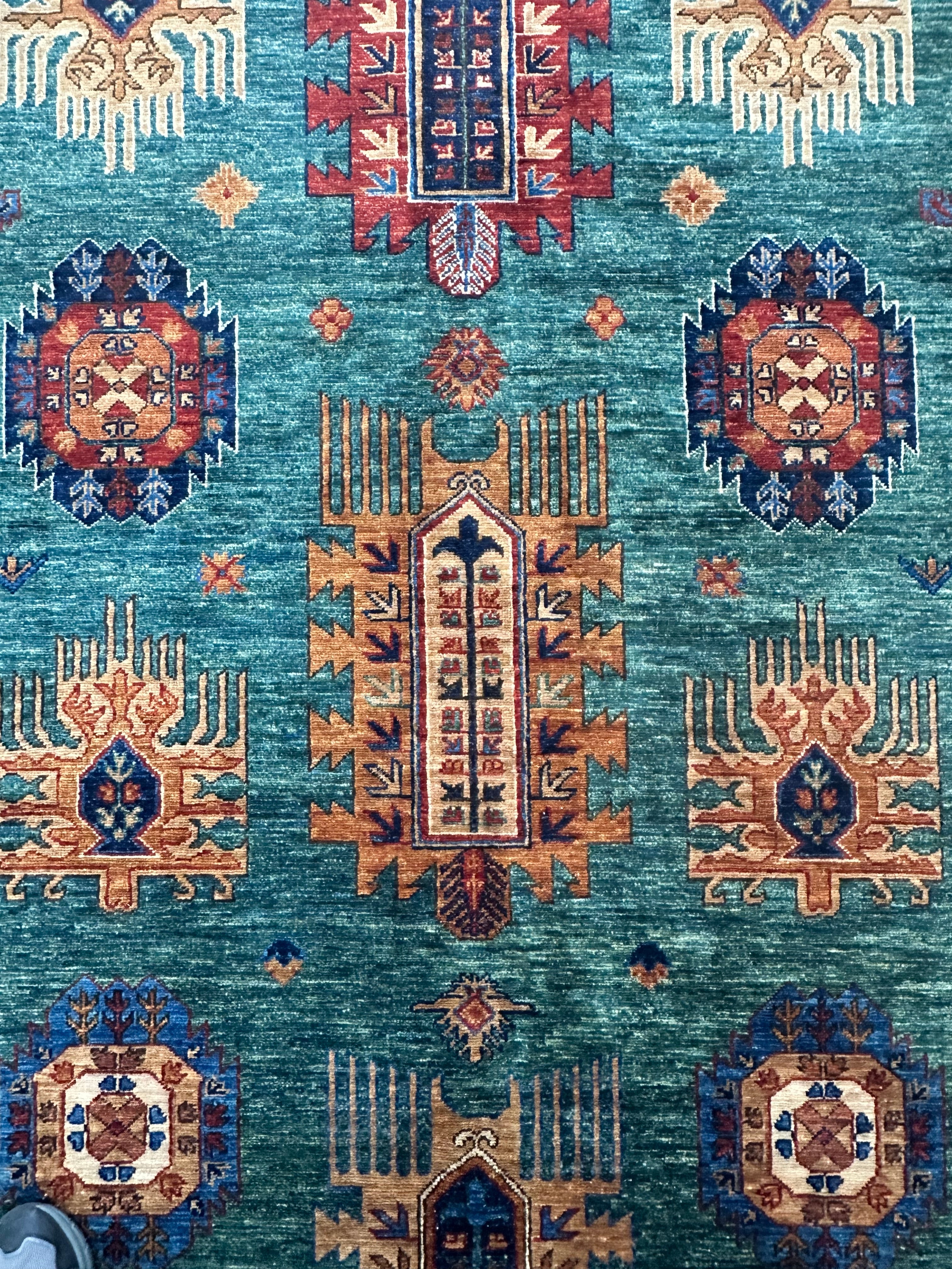 Chobi Afghan Handmade — 3.68 x 2.76