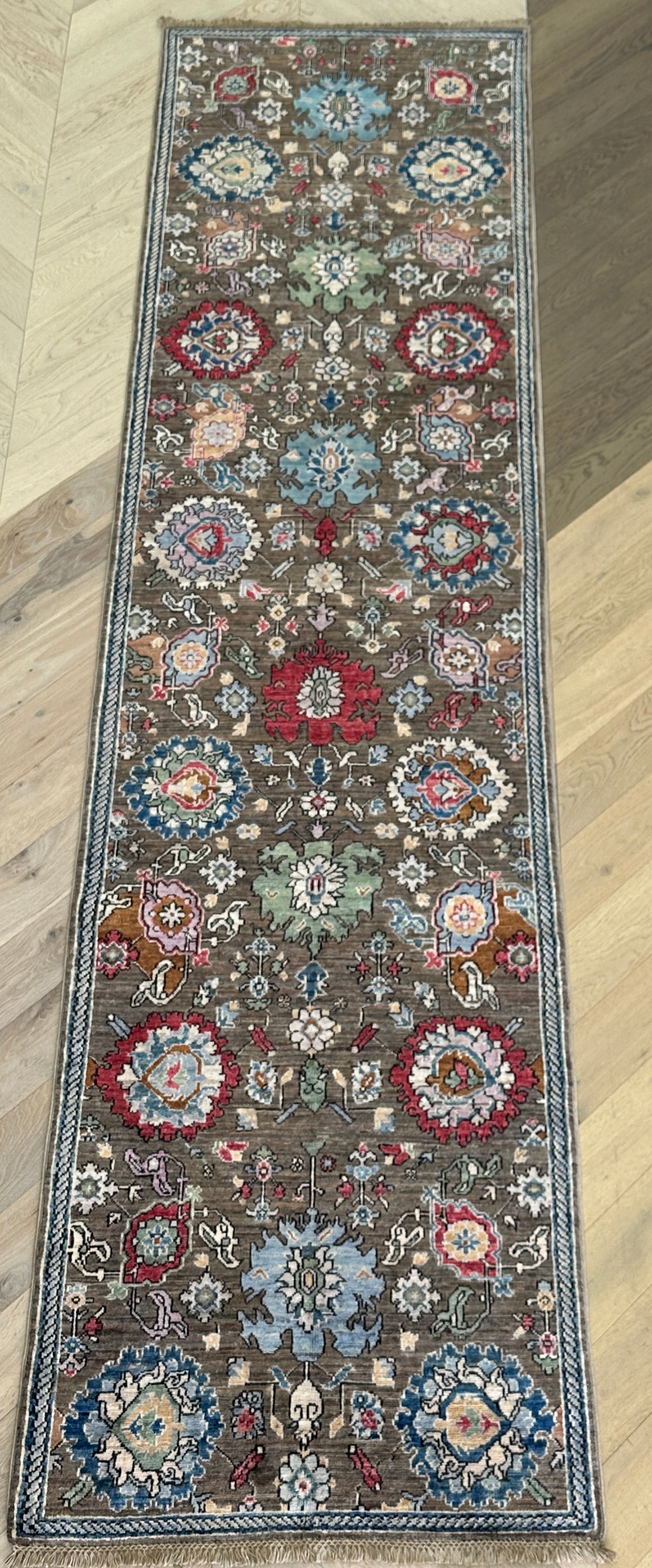 Chobi Afghan Handmade — 3.44 x 0.86