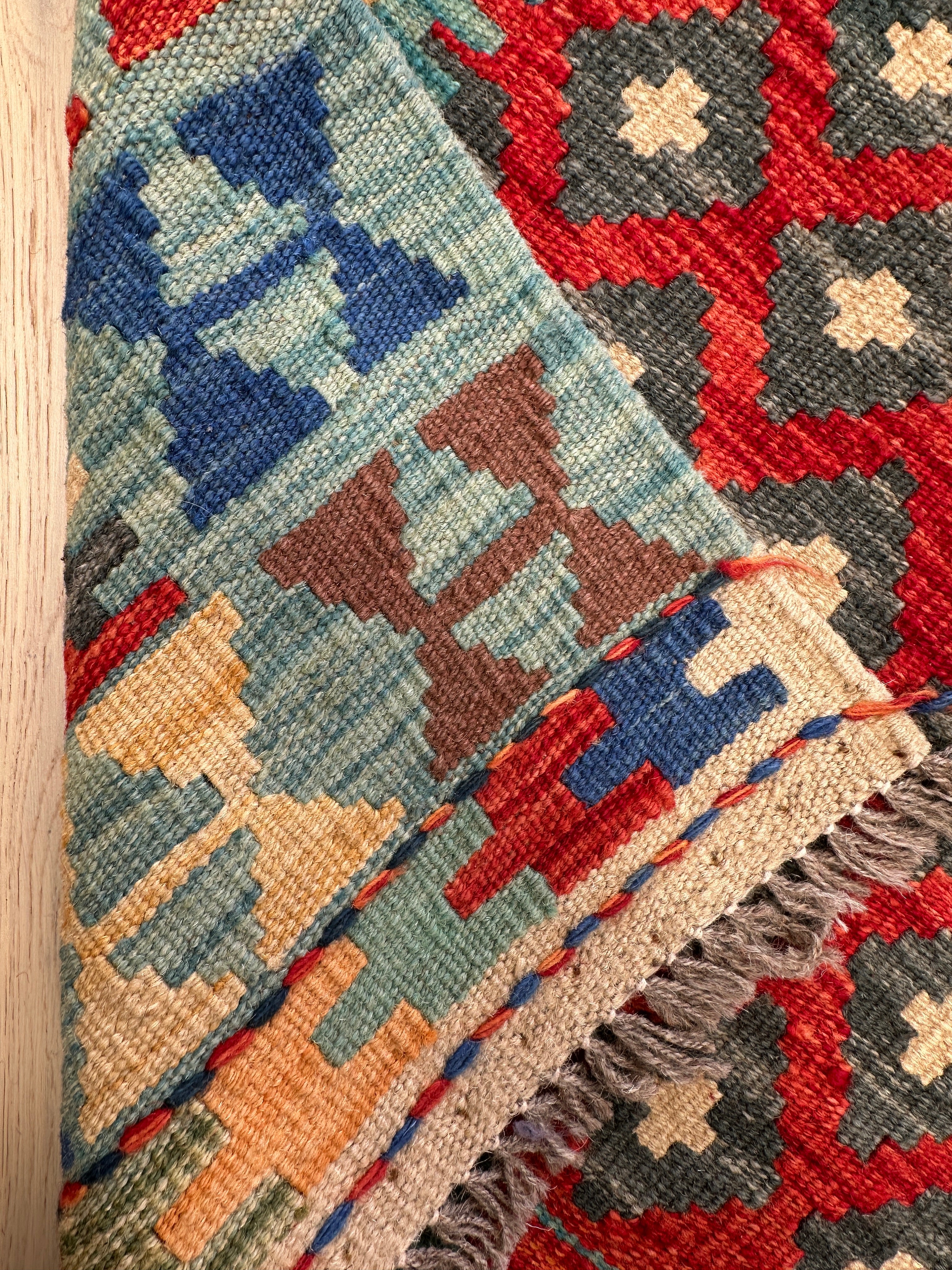 Afghan Kilim — 3.06 x 0.85