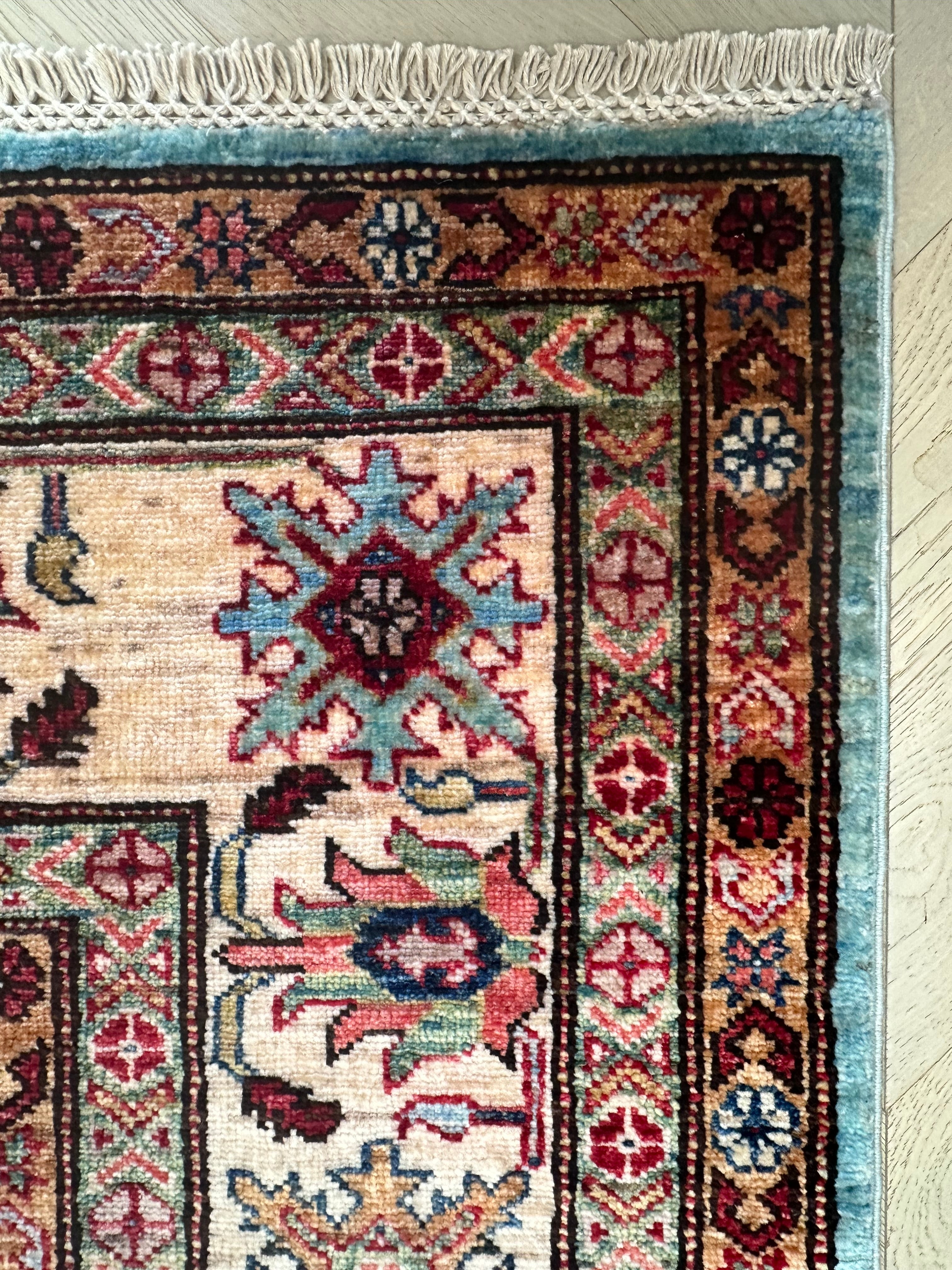 Afghan handmade rug,Chobi. Size:303x240cm