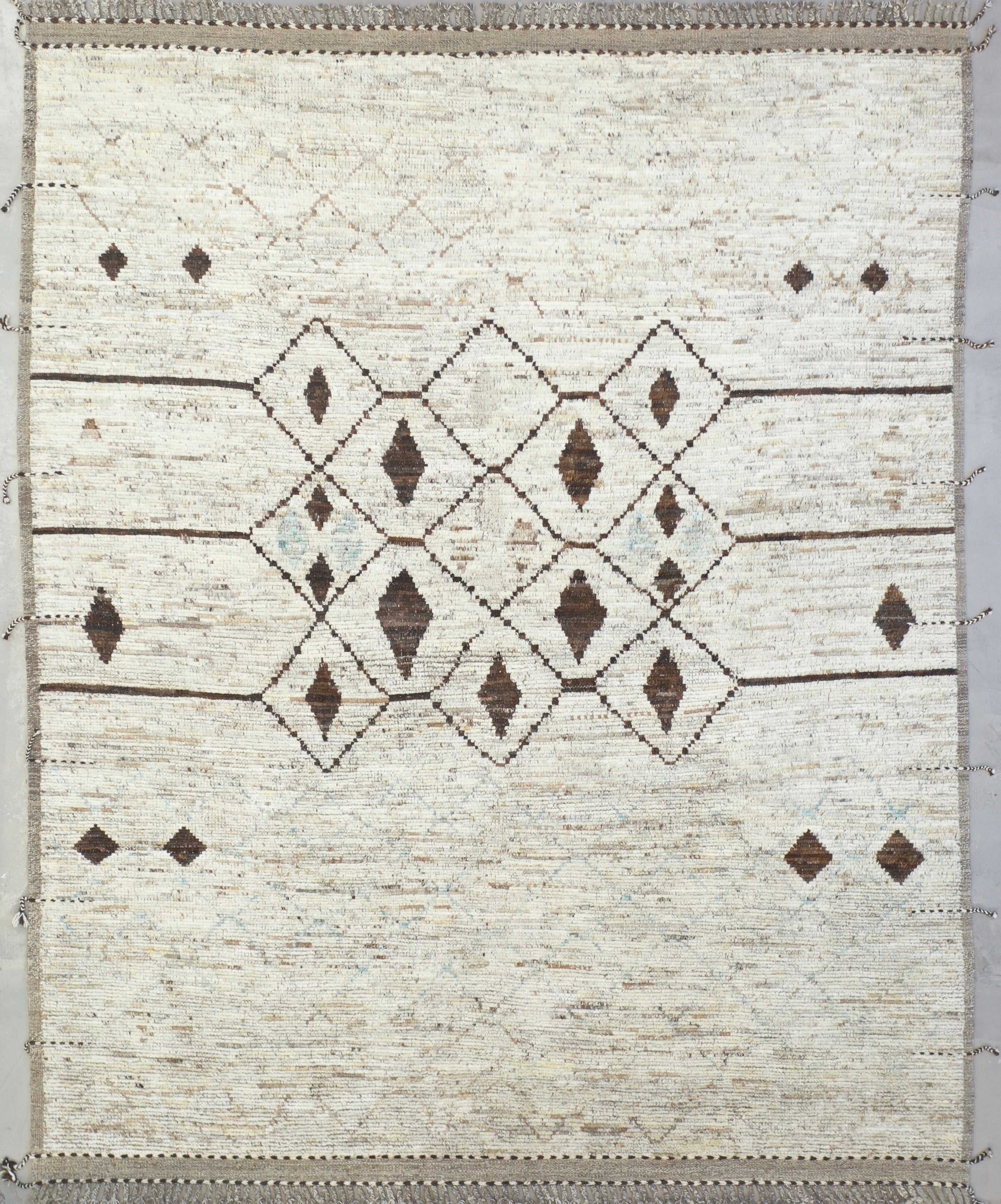 Grey Afghan Handmade — 4.04 x 3.30