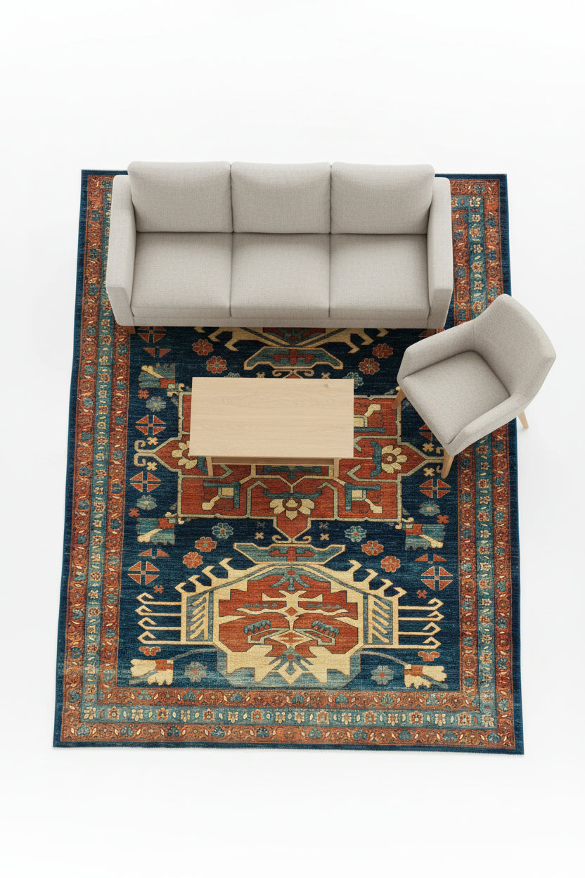 Vintage Afghan Chobi rug 283x220cm