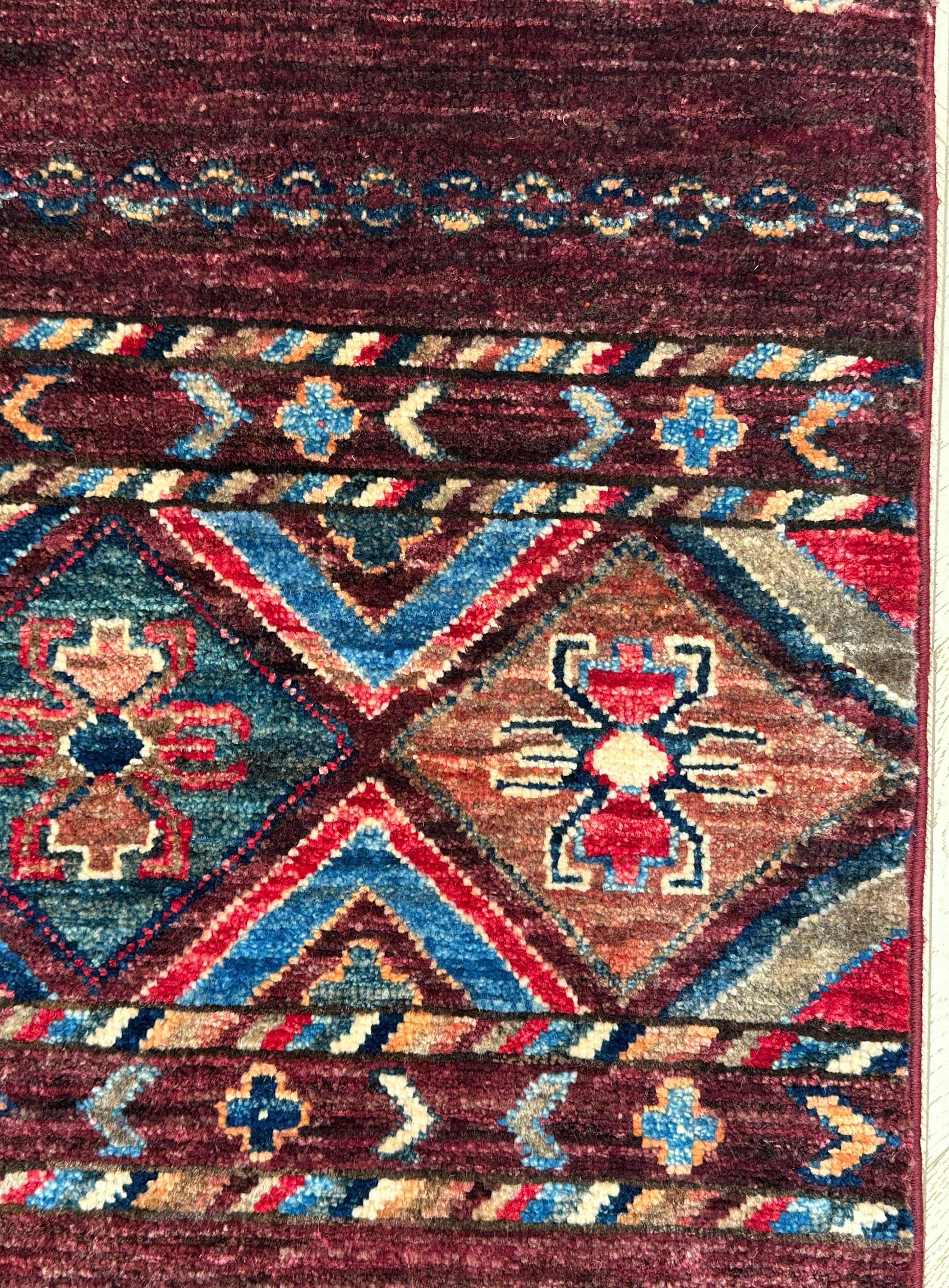 Chobi Afghan Handmade — 2.37 x 1.67