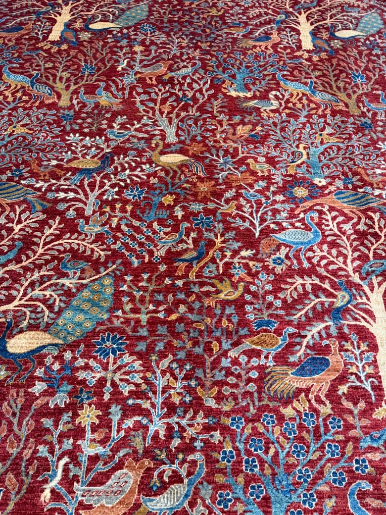 Afghan Ghusoon Rug - 363 x 274 cm