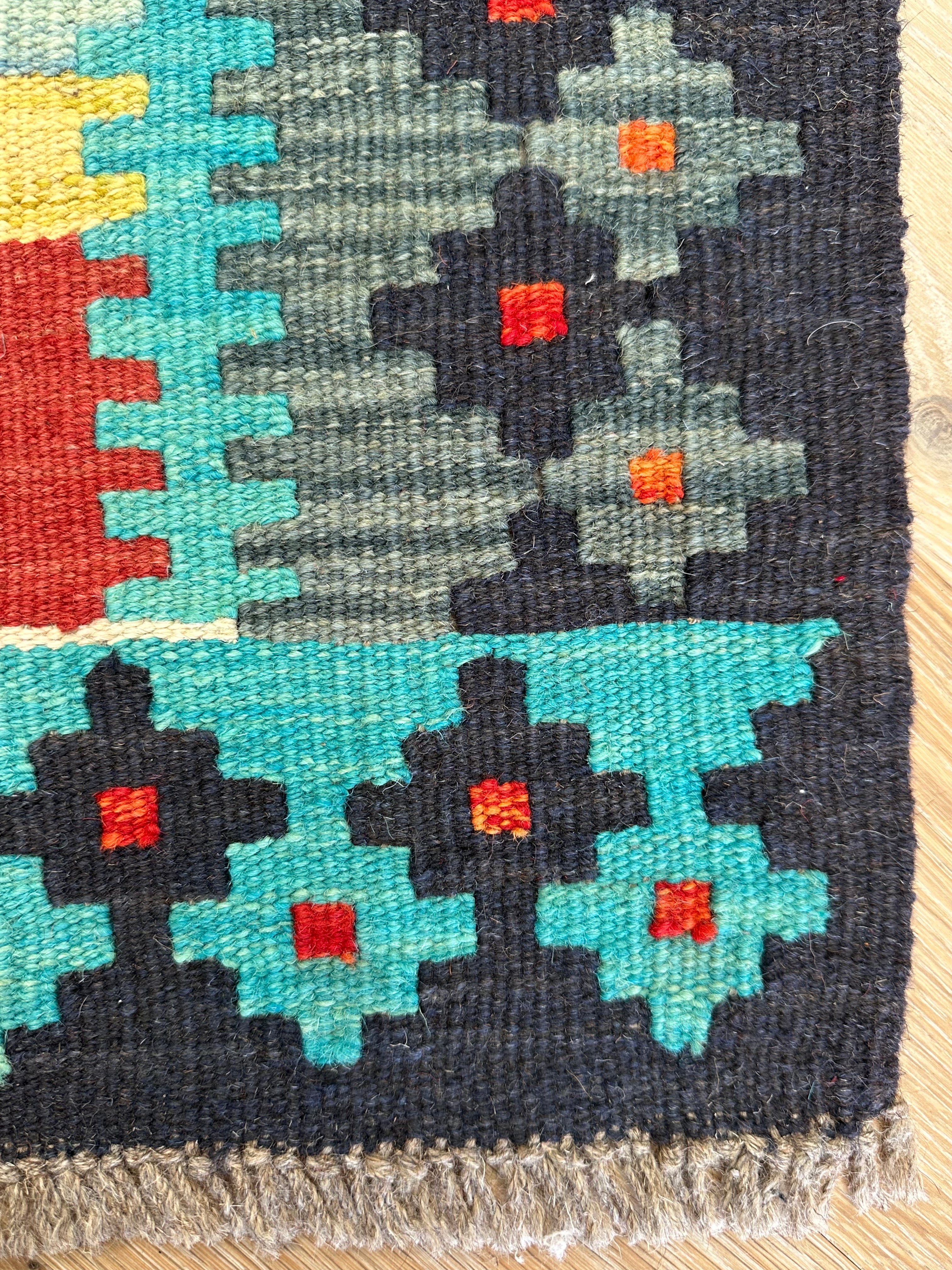 Afghan Kilim — 3.05 x 0.86