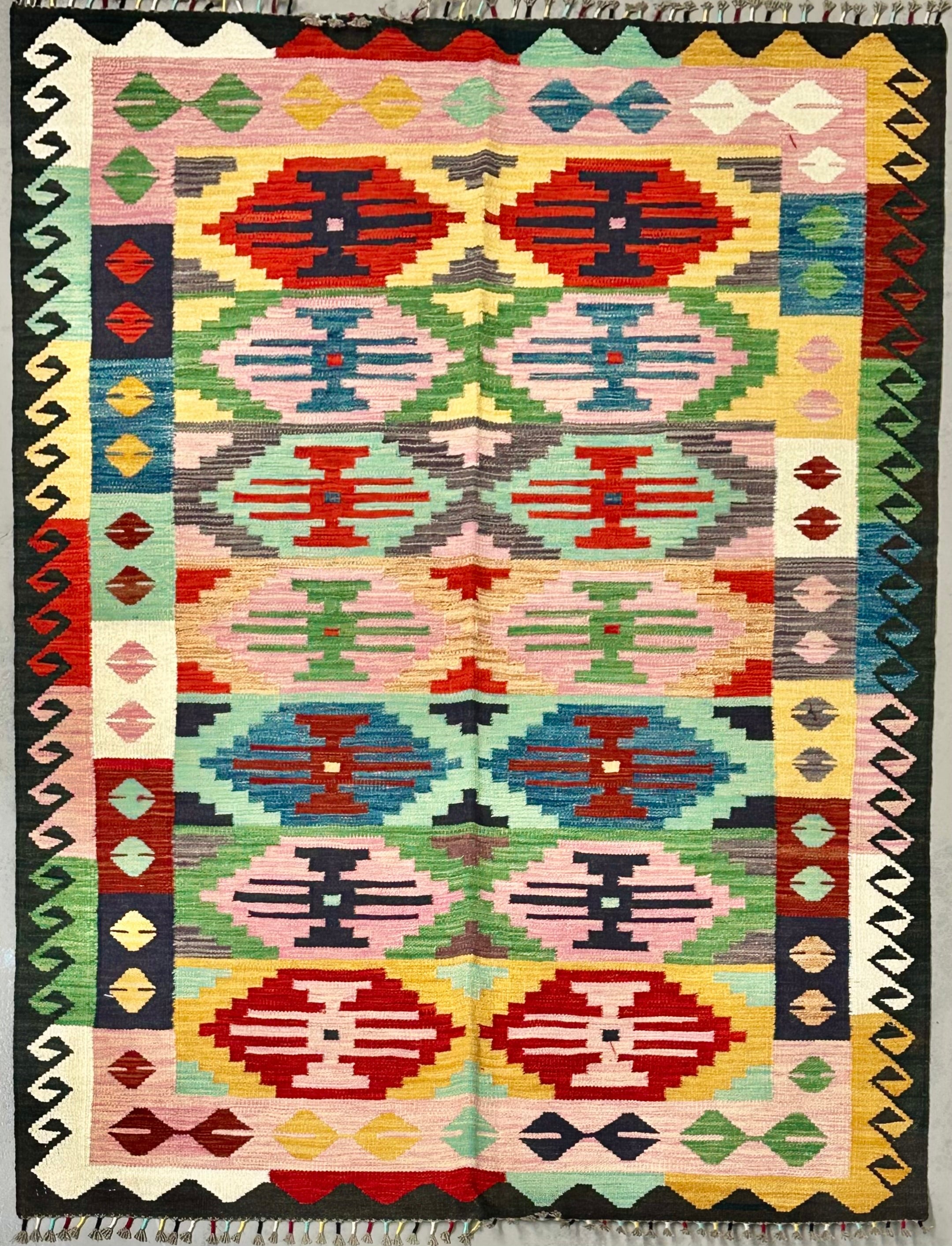 Chobi Afghan Handmade — 2.01 x 1.47