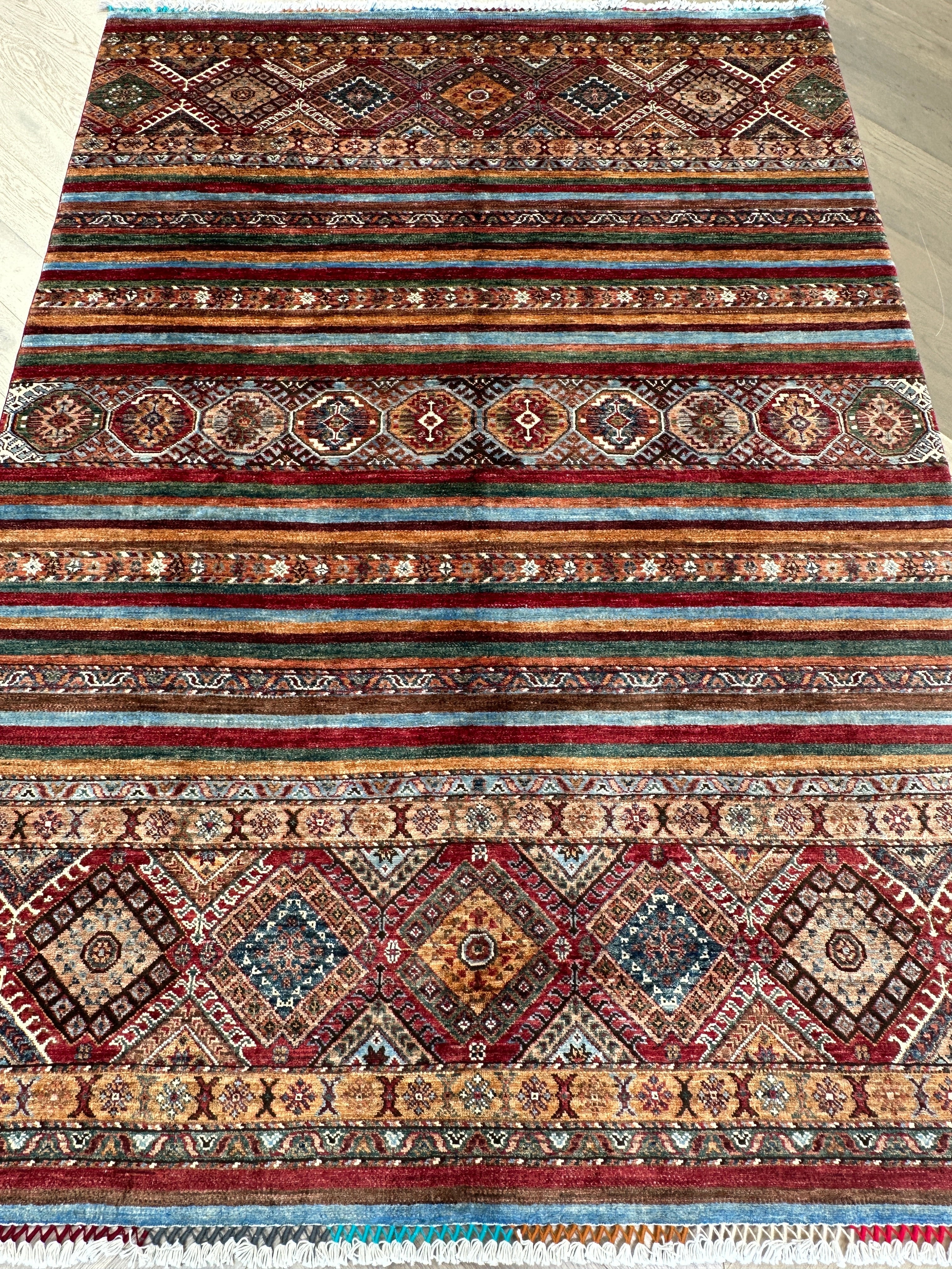 Chobi Afghan Handmade — 2.46 x 1.74