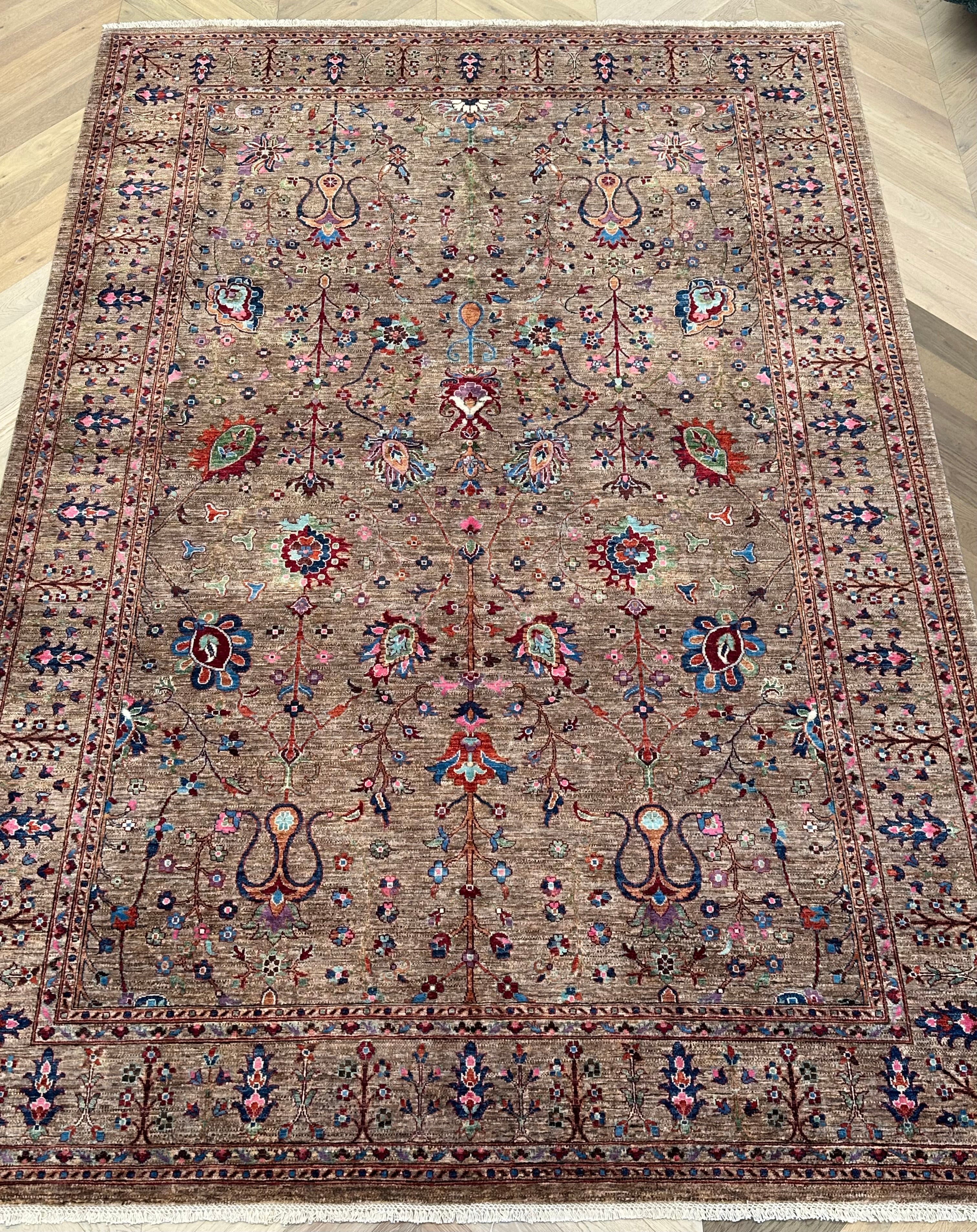 Chobi Afghan Handmade — 3.72 x 2.53