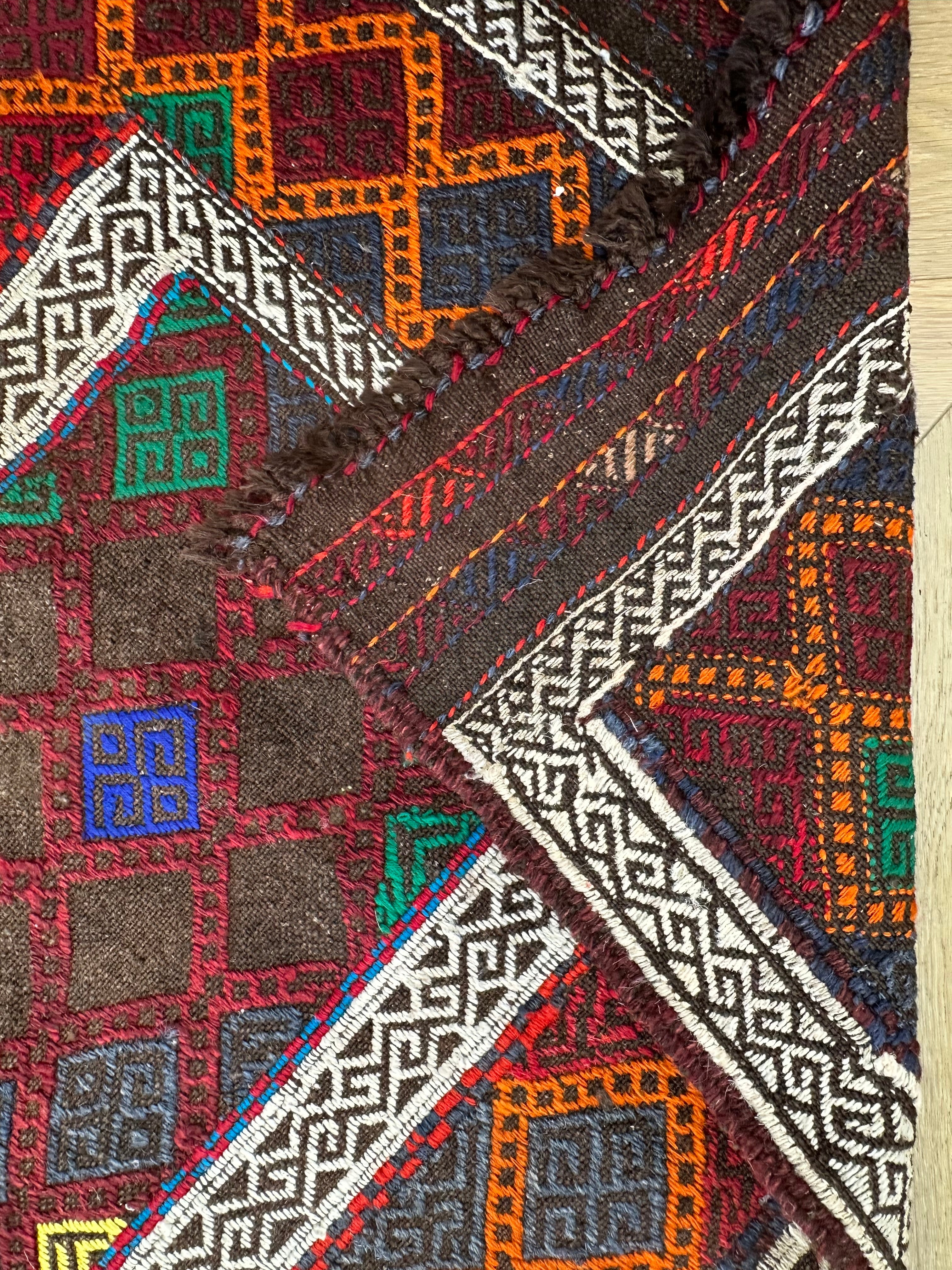 Afghan Kilim — 2.89 x 0.78