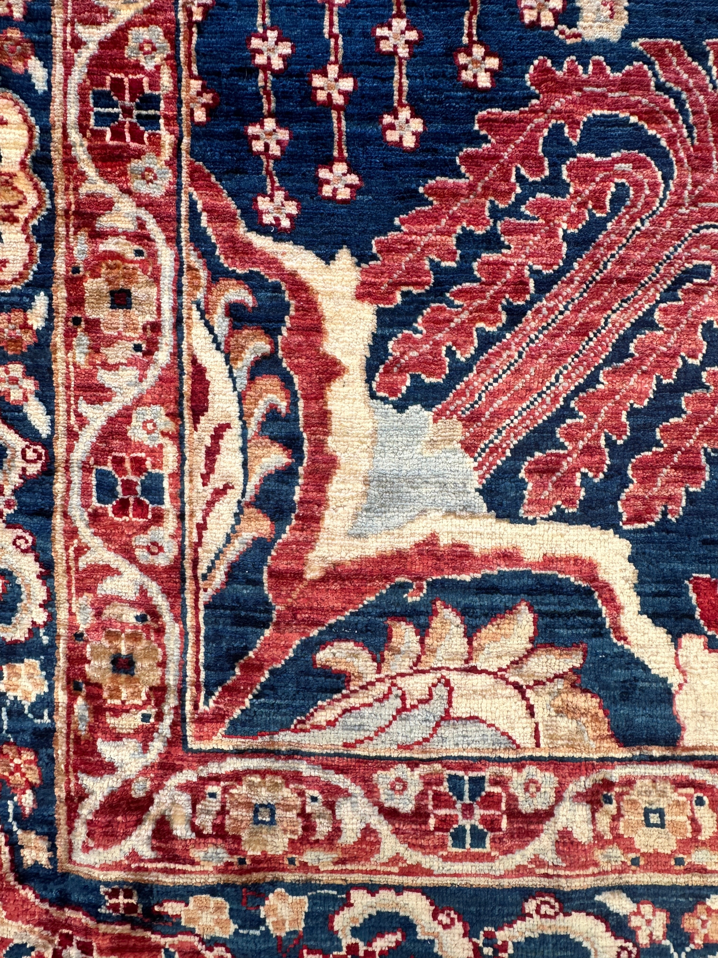 Afghan handmade rug,Chobi. Size:356x264cm