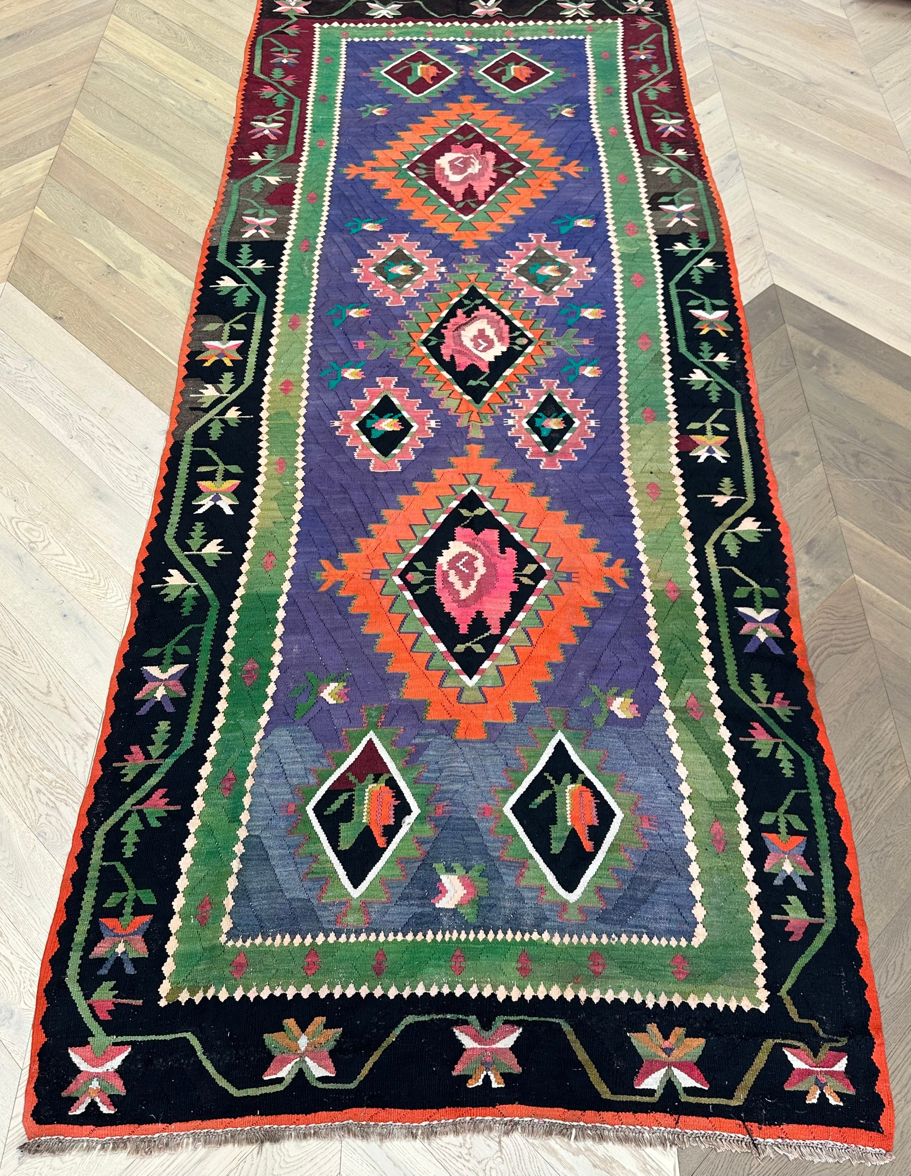 Chobi Afghan Handmade — 4.00 x 1.50