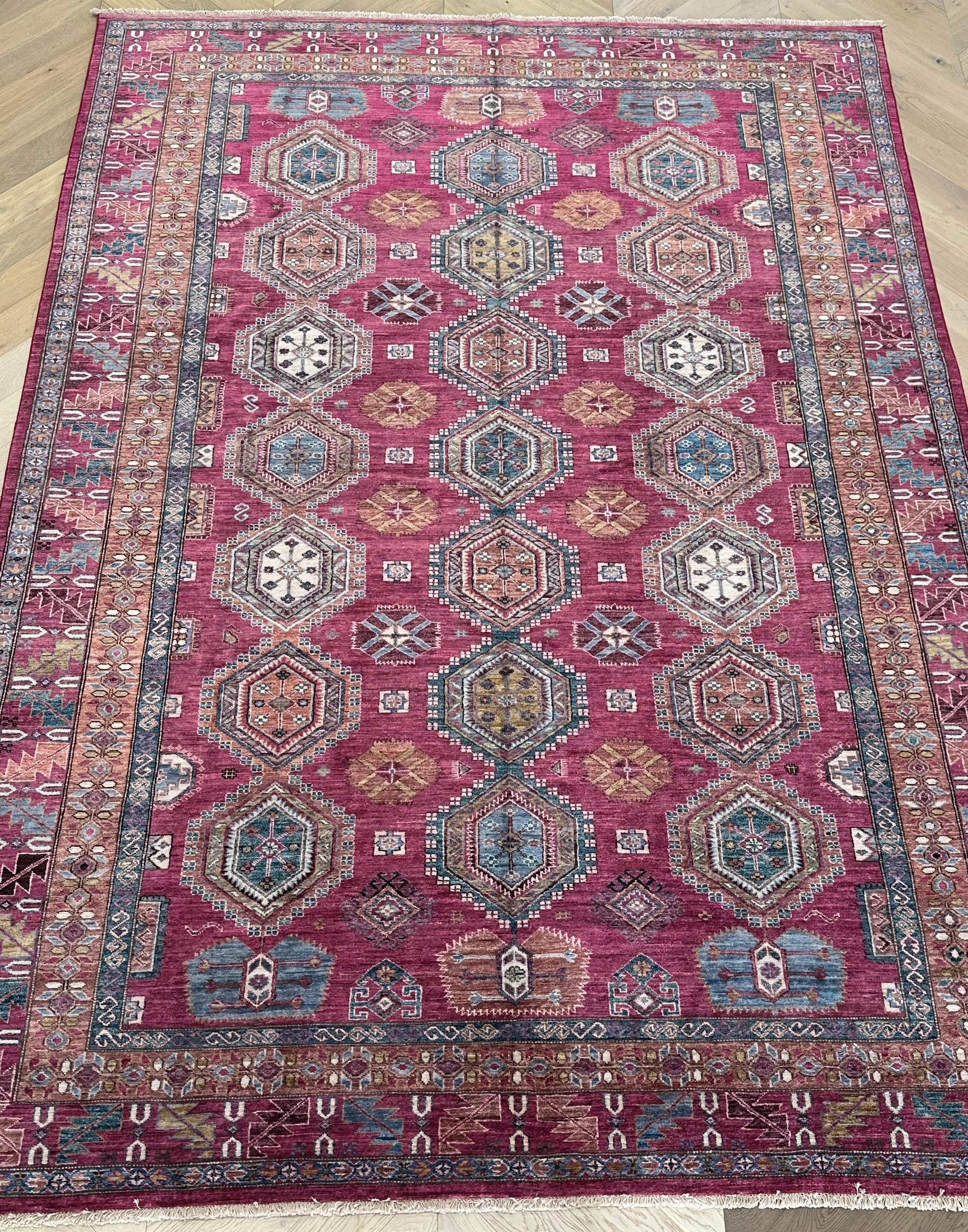 Chobi Afghan Handmade — 3.54 x 2.50