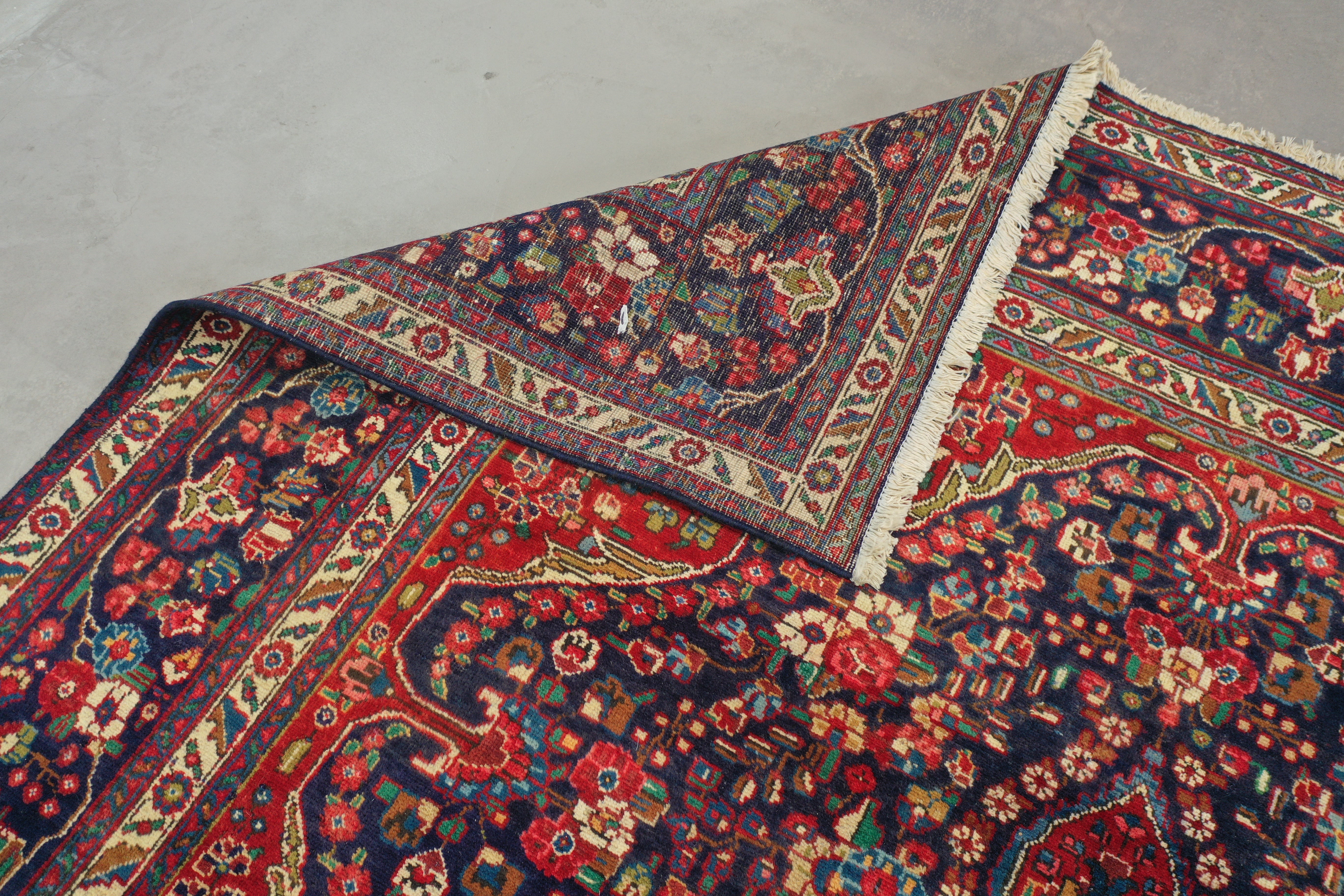 Red Afghan Handmade — 3.13 x 2.30