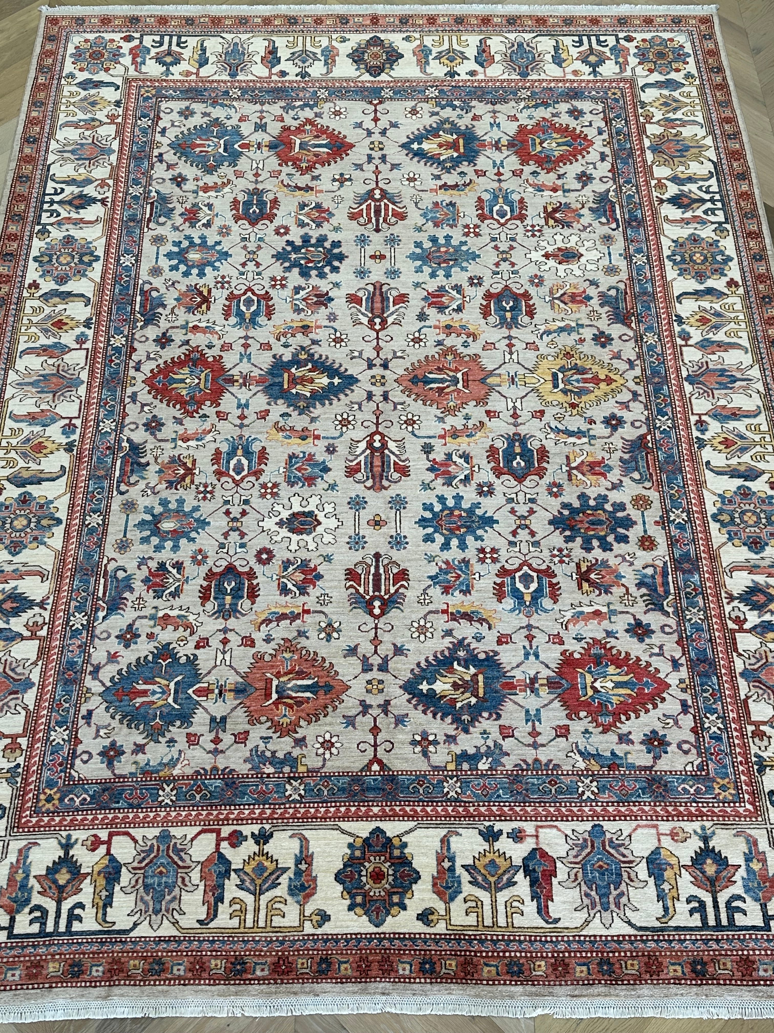 Afghan handmade rug,Chobi. Size:367x268cm
