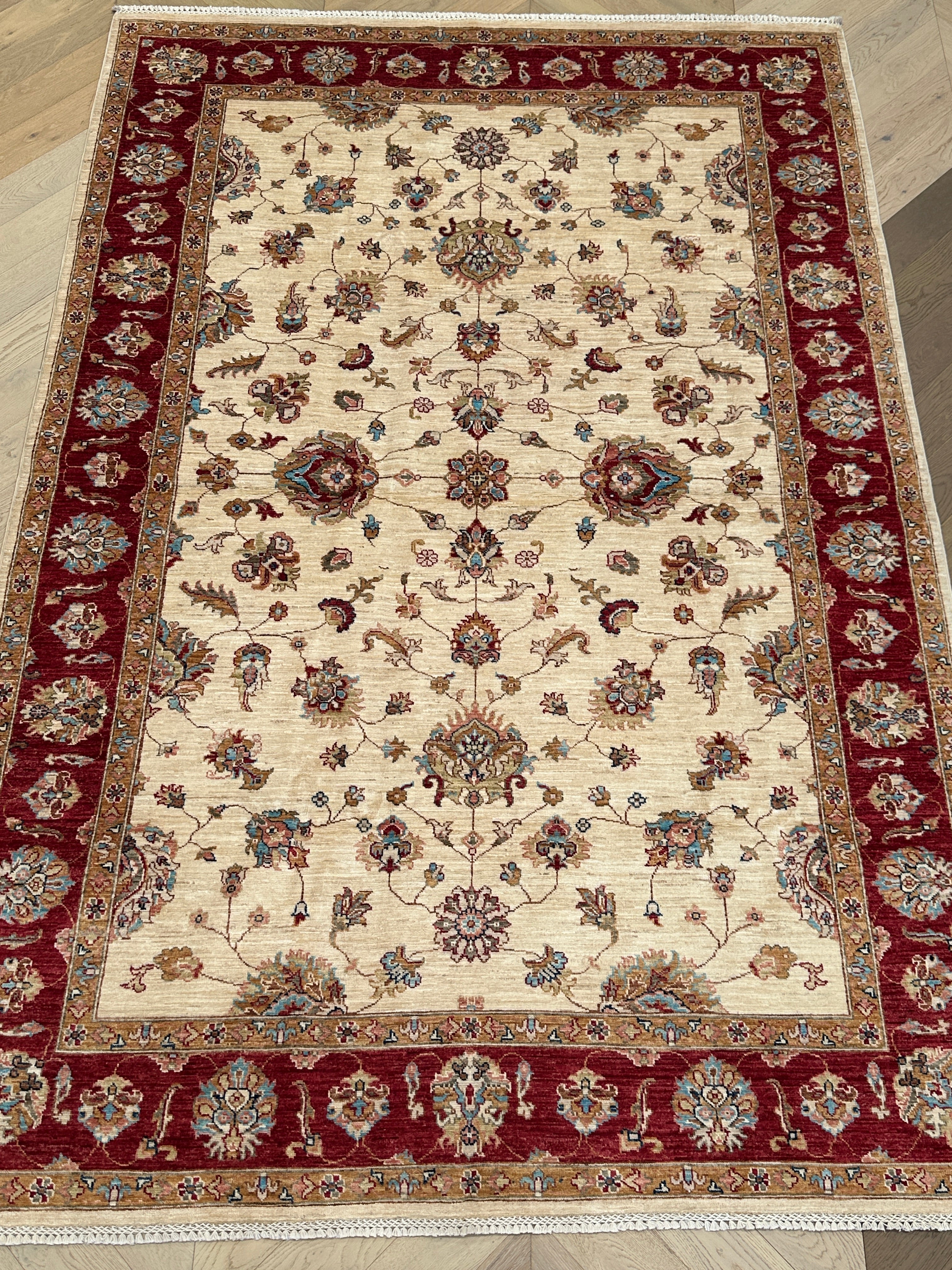 Chobi Afghan Handmade — 2.93 x 1.98