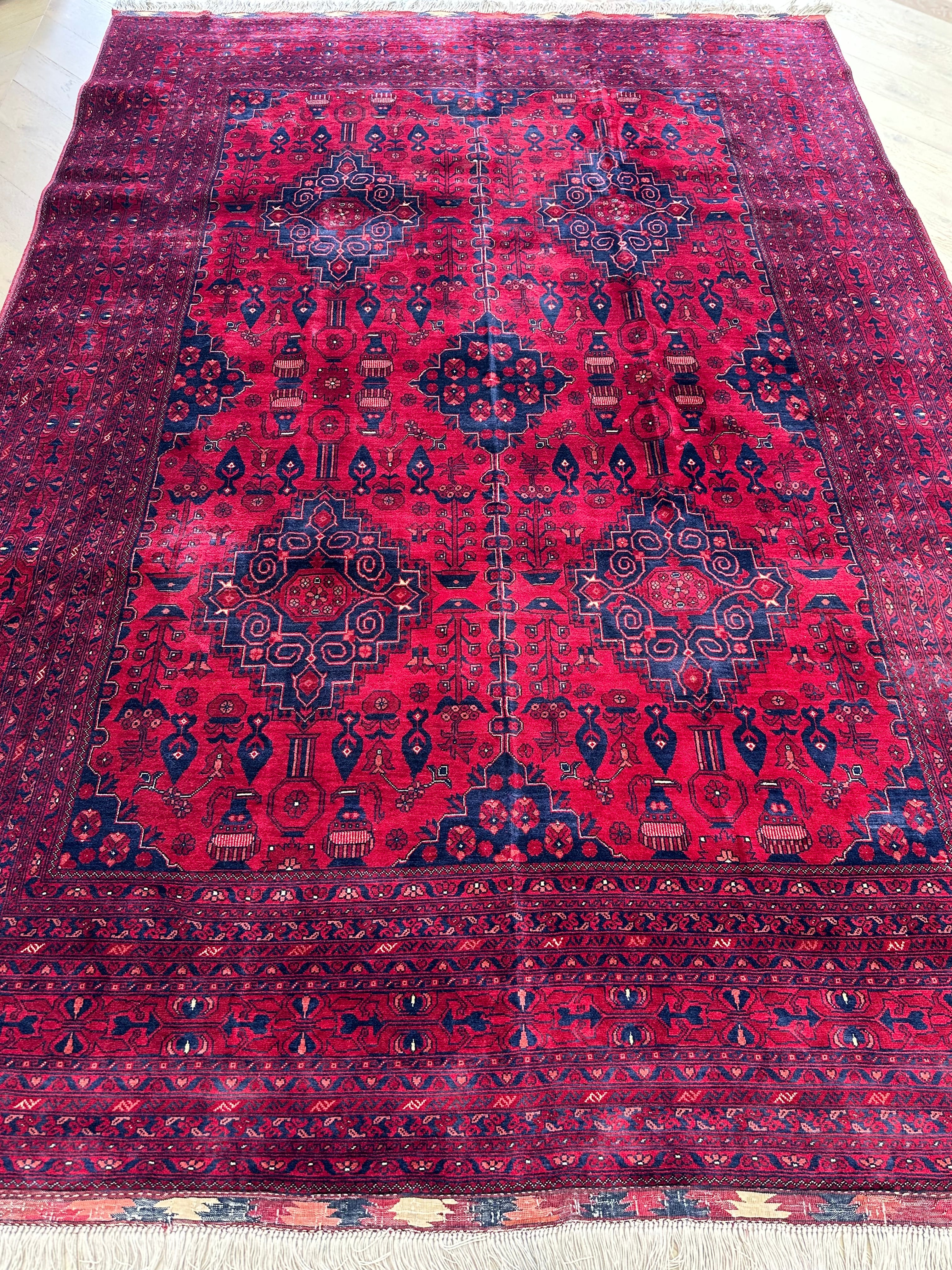 Natural Afghan Handmade — 2.93 x 2.00