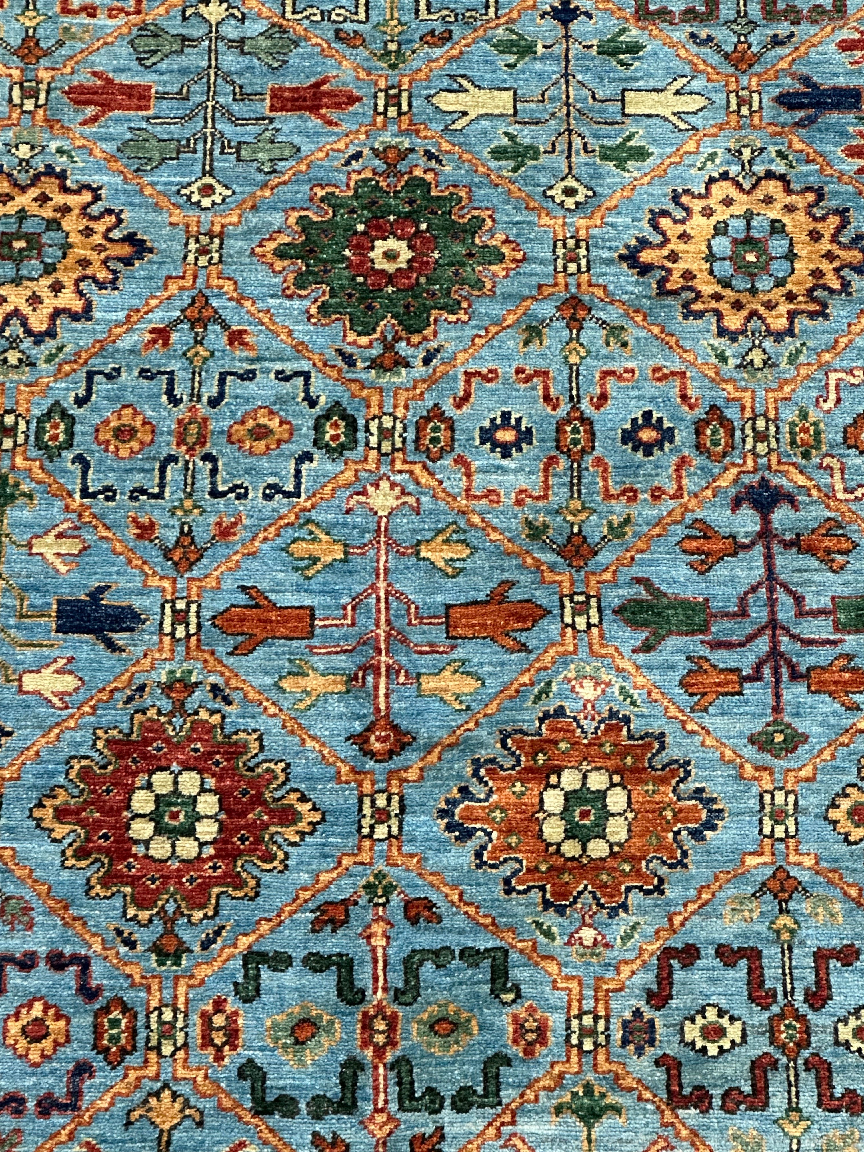 Afghan handmade rug,Chobi. Size:363x272cm