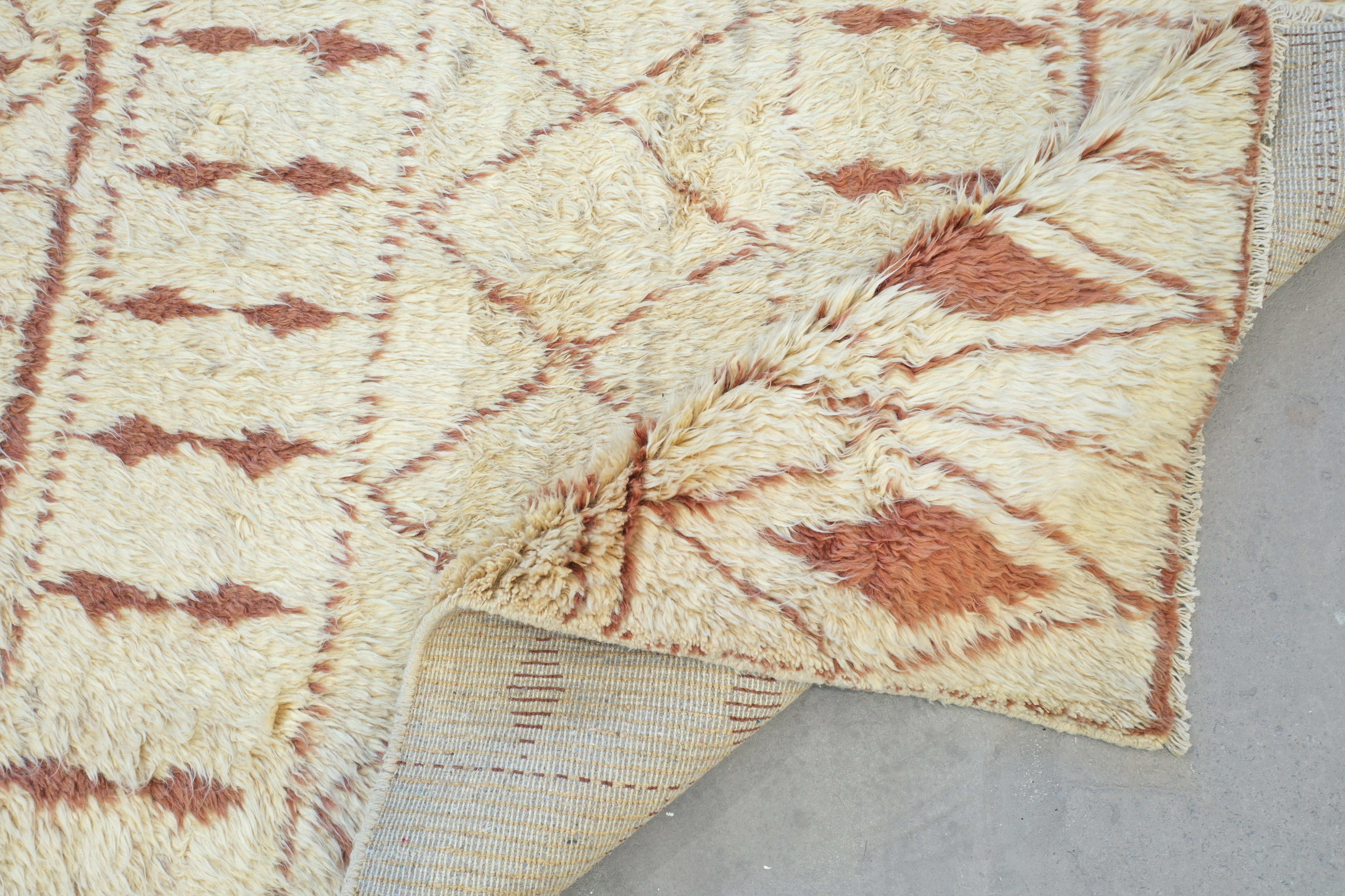 Beige Afghan Handmade
