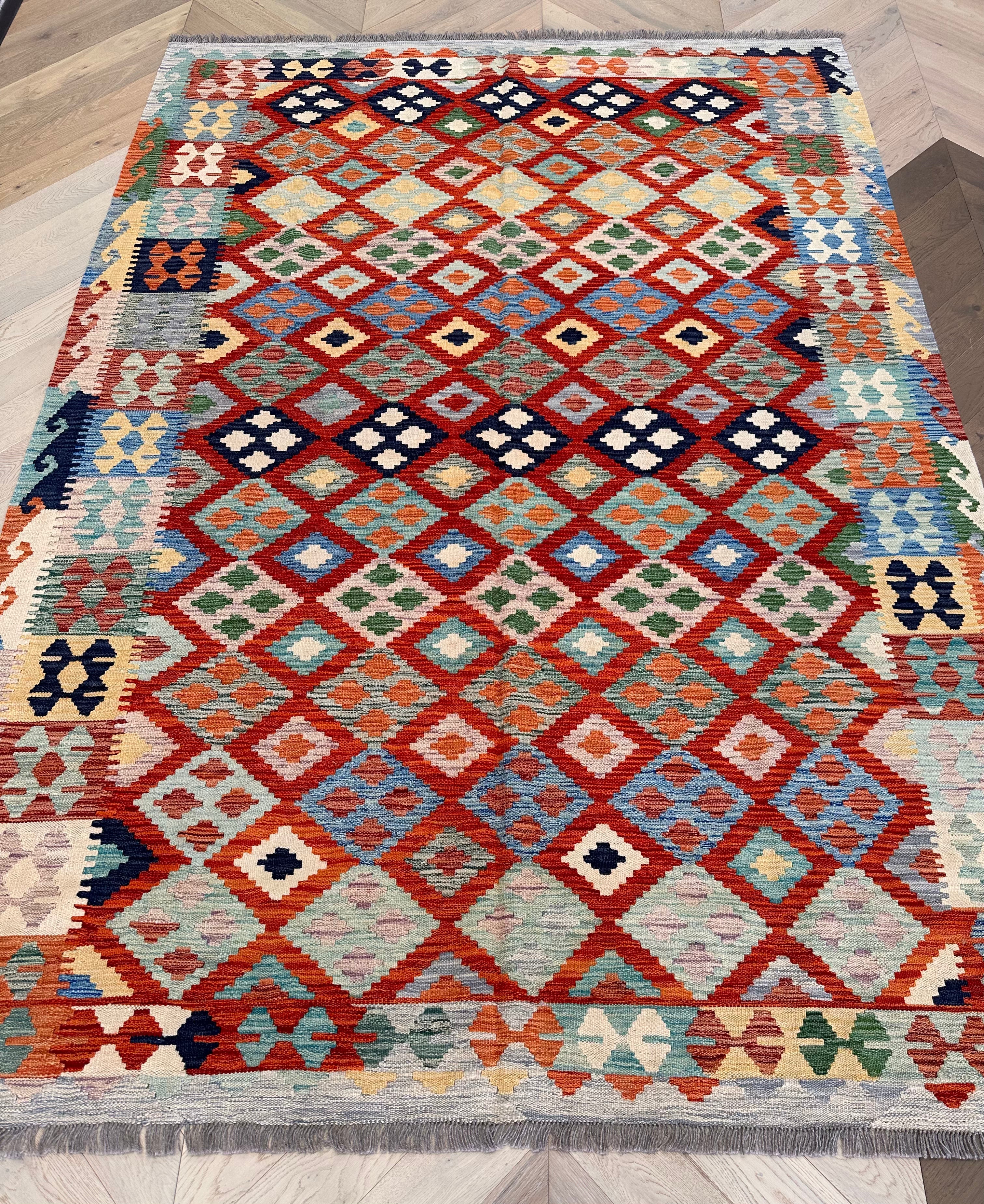 Chobi Afghan Handmade — 2.93 x 2.06