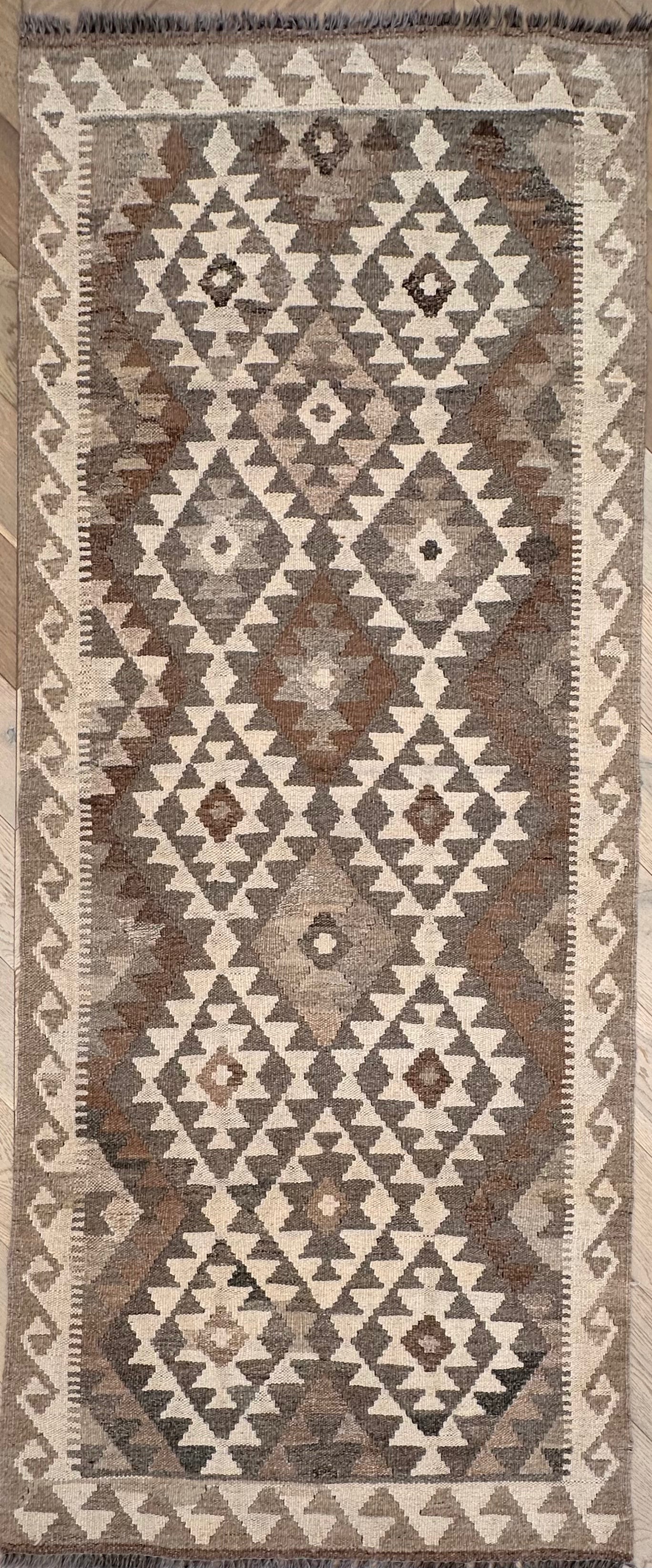 Chobi Afghan Handmade — 1.93 x 0.77