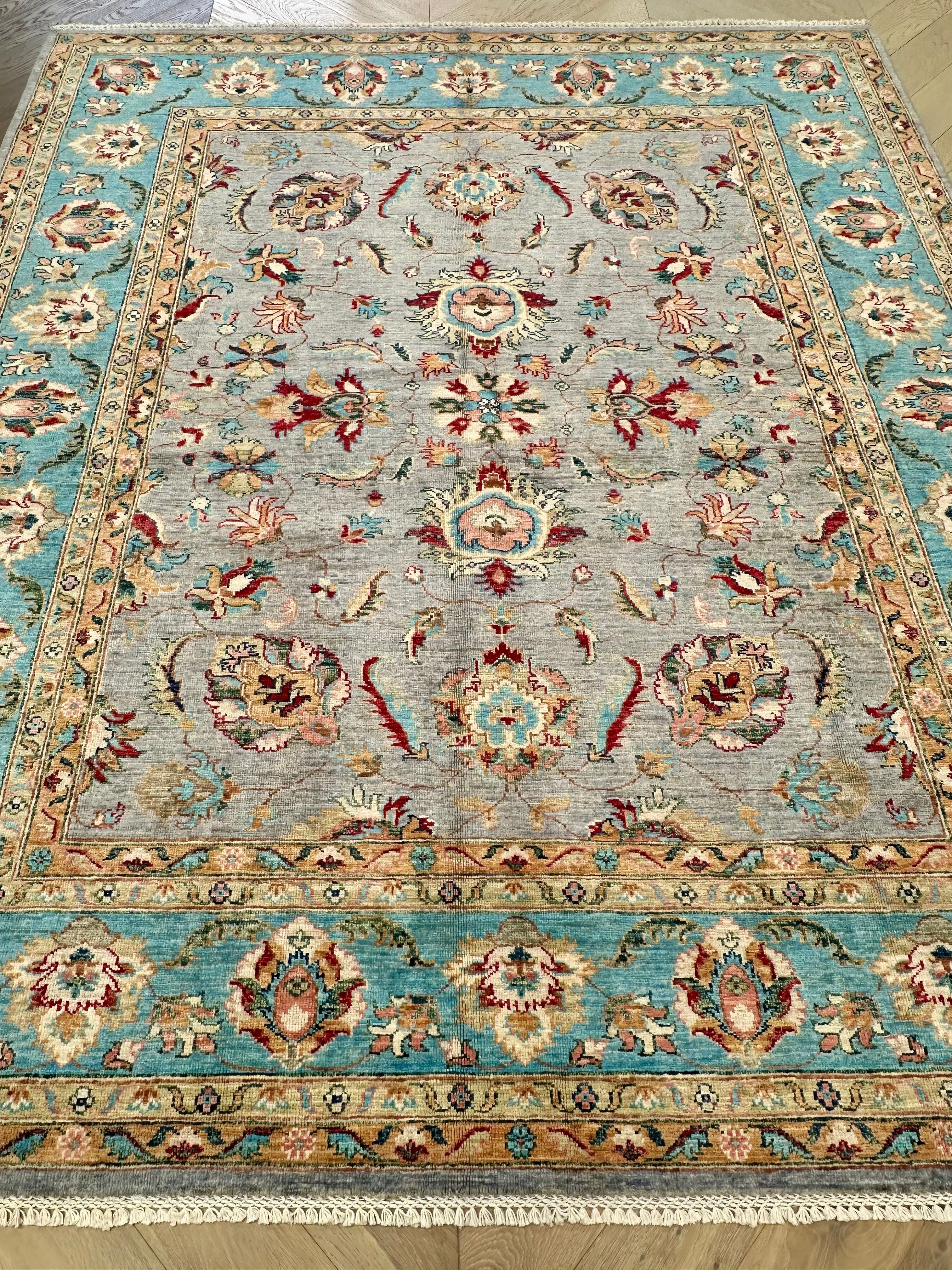 Chobi Afghan Handmade — 2.42 x 2.04