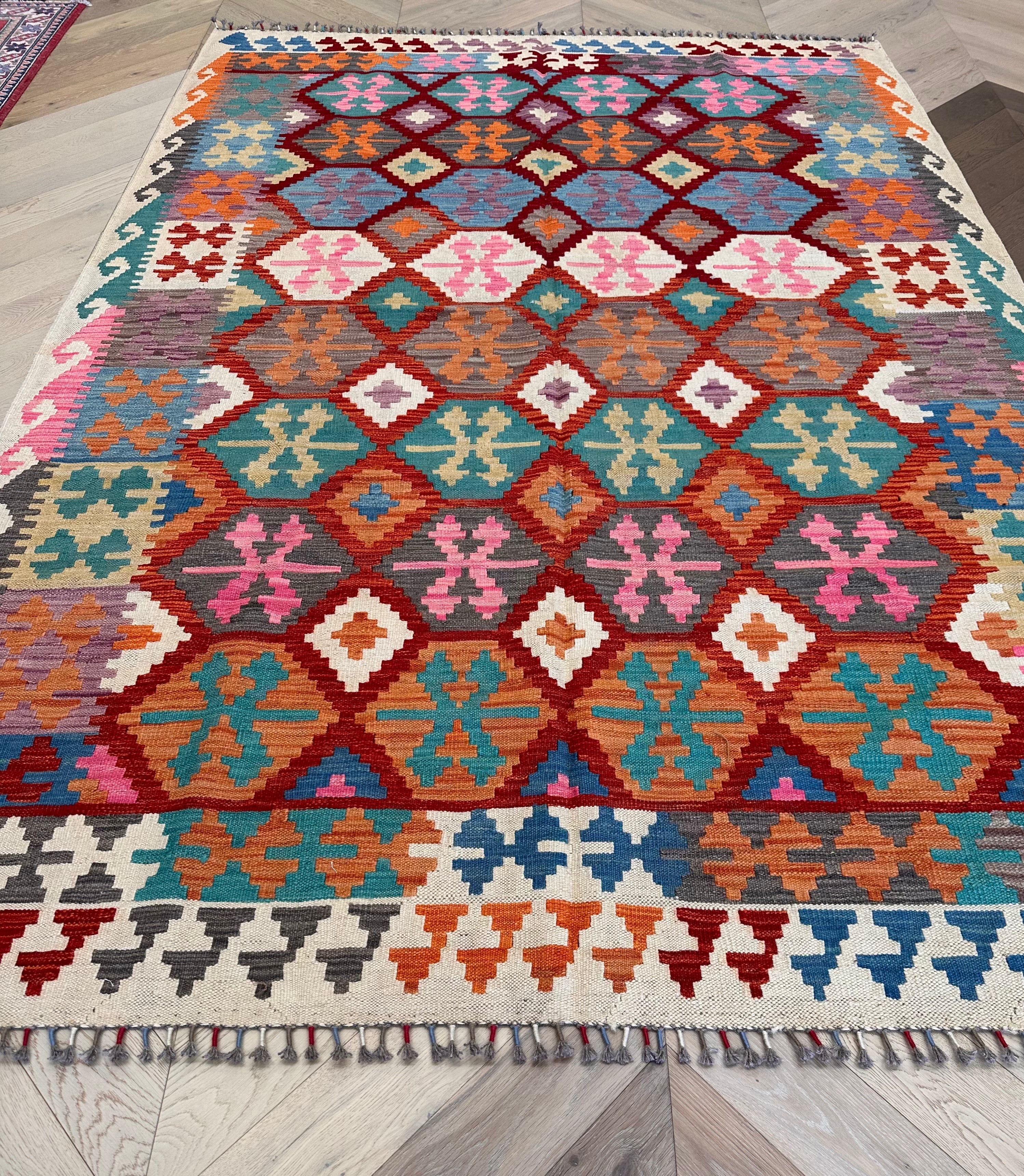 Chobi Afghan Handmade — 2.90 x 1.96