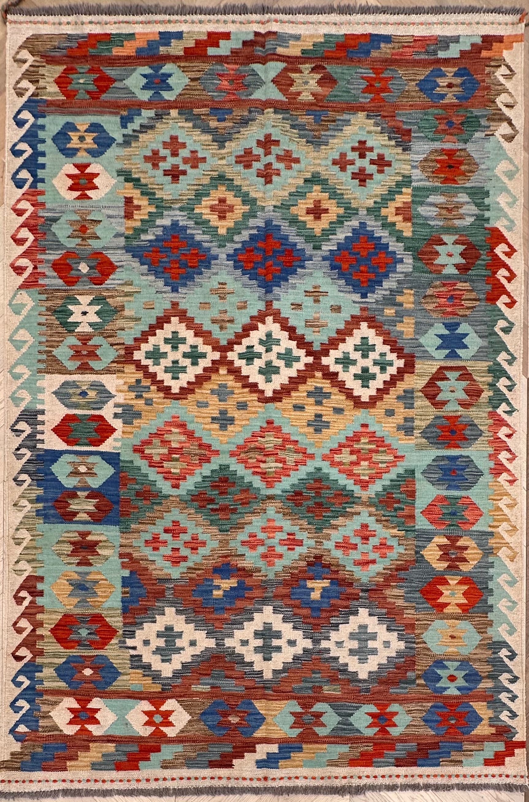 Chobi Afghan Handmade — 2.45 x 1.65
