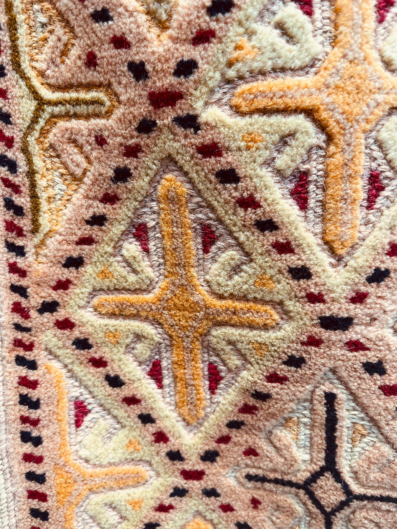 Beige HANDMADE AFGHAN MUSHWANI KILIM | 190 X 152 CM |