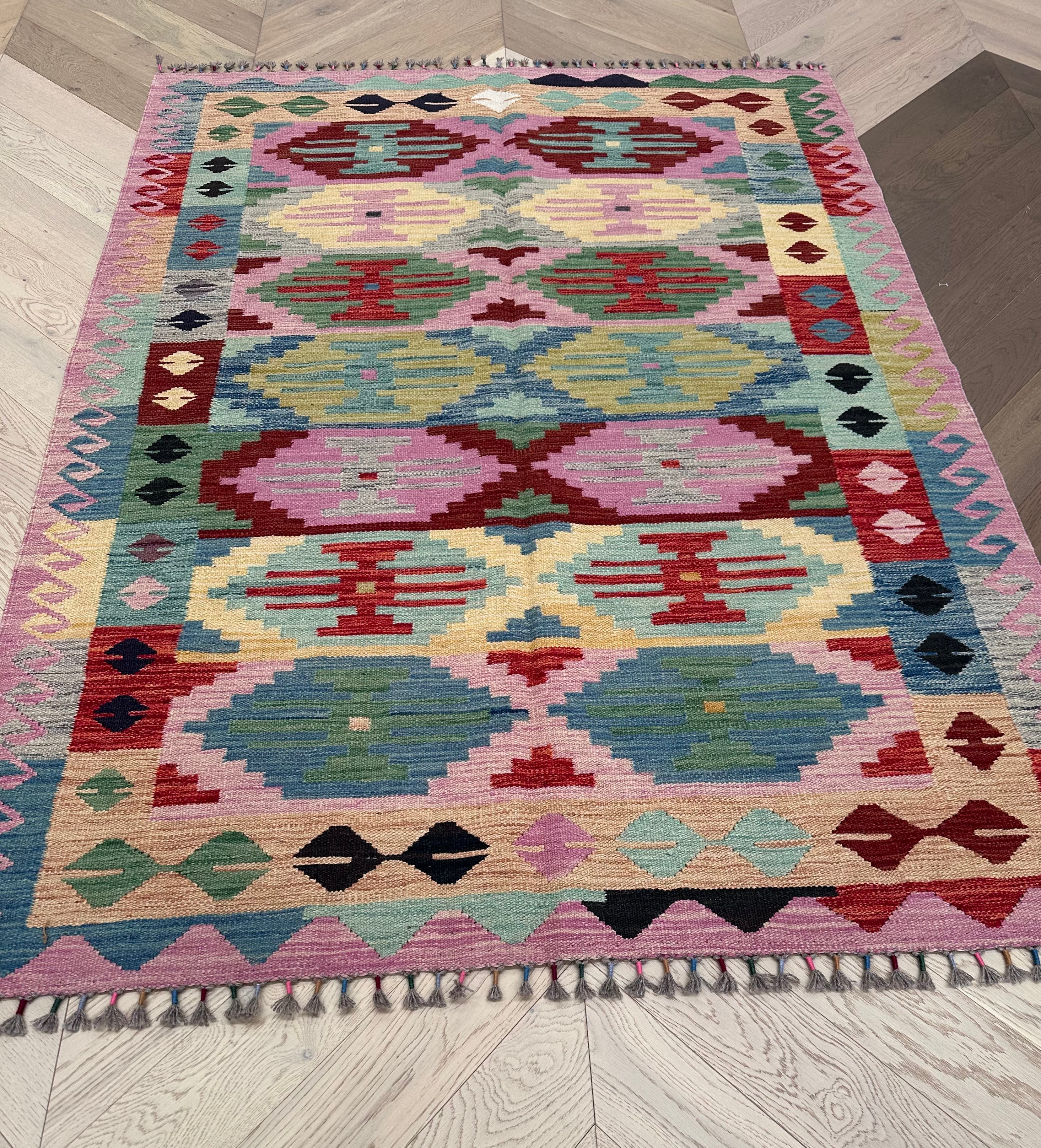 Chobi Afghan Handmade — 2.03 x 1.45