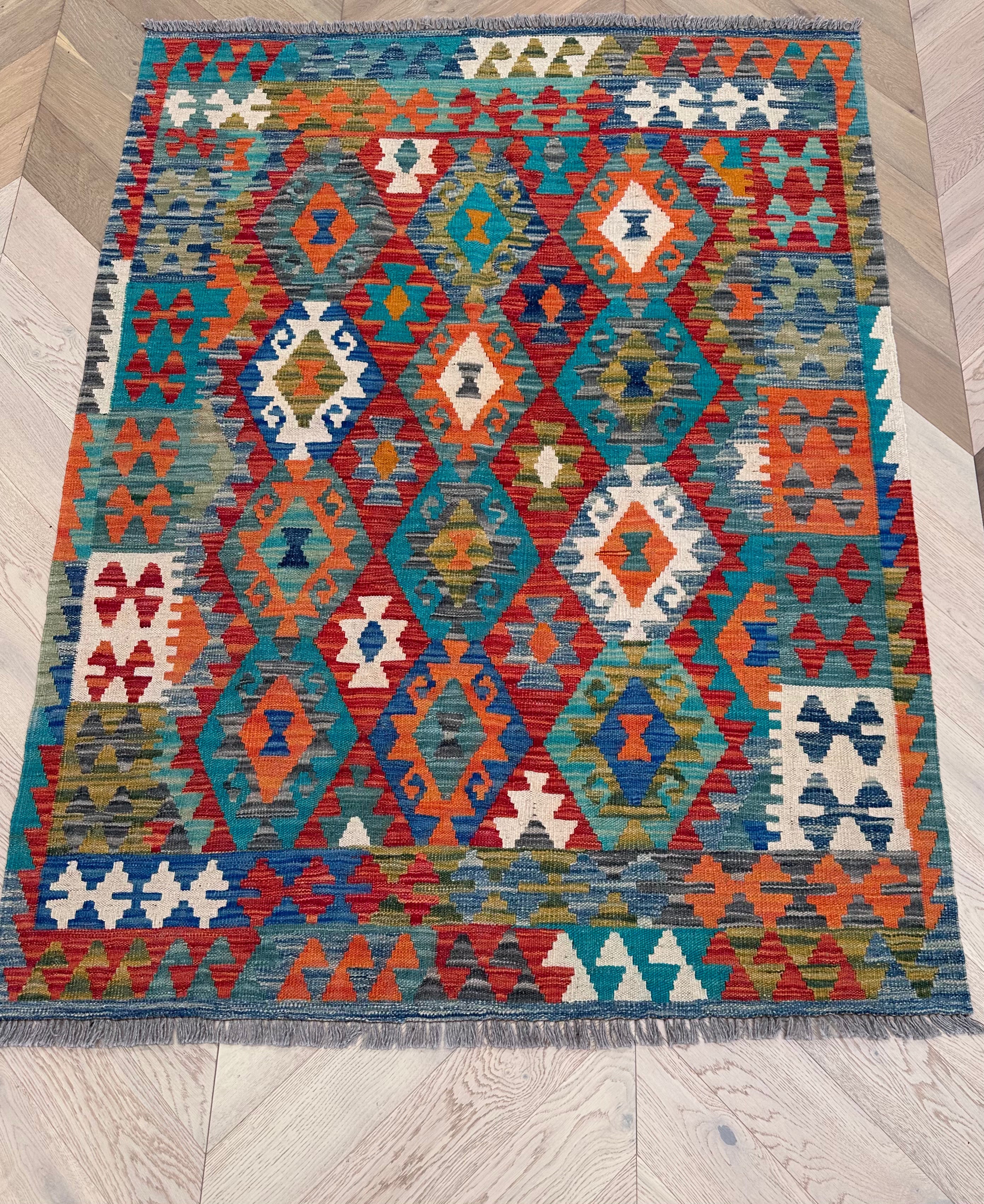 Chobi Afghan Handmade — 1.80 x 1.38