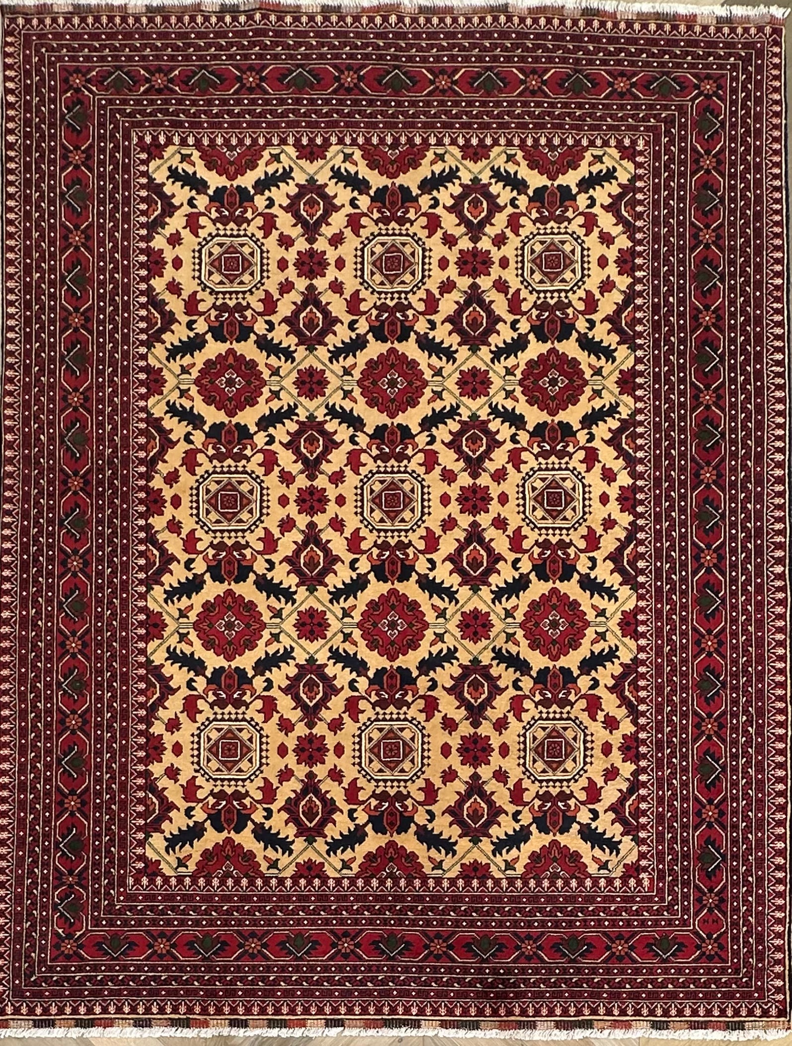 Afghan handmade rug,Chobi. Size:300x200 cm