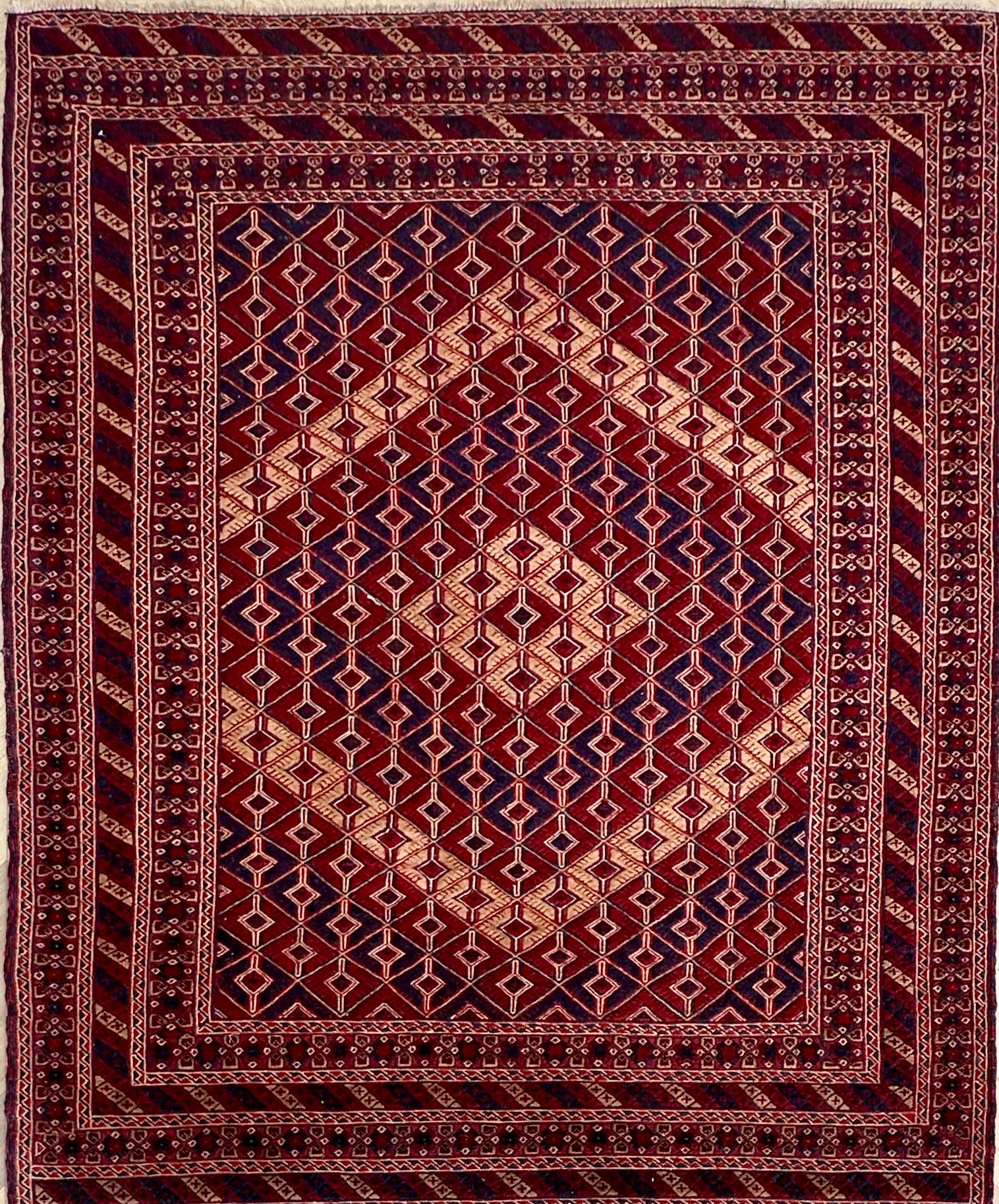 HANDMADE AFGHAN MUSHWANI KILIM | CM|
