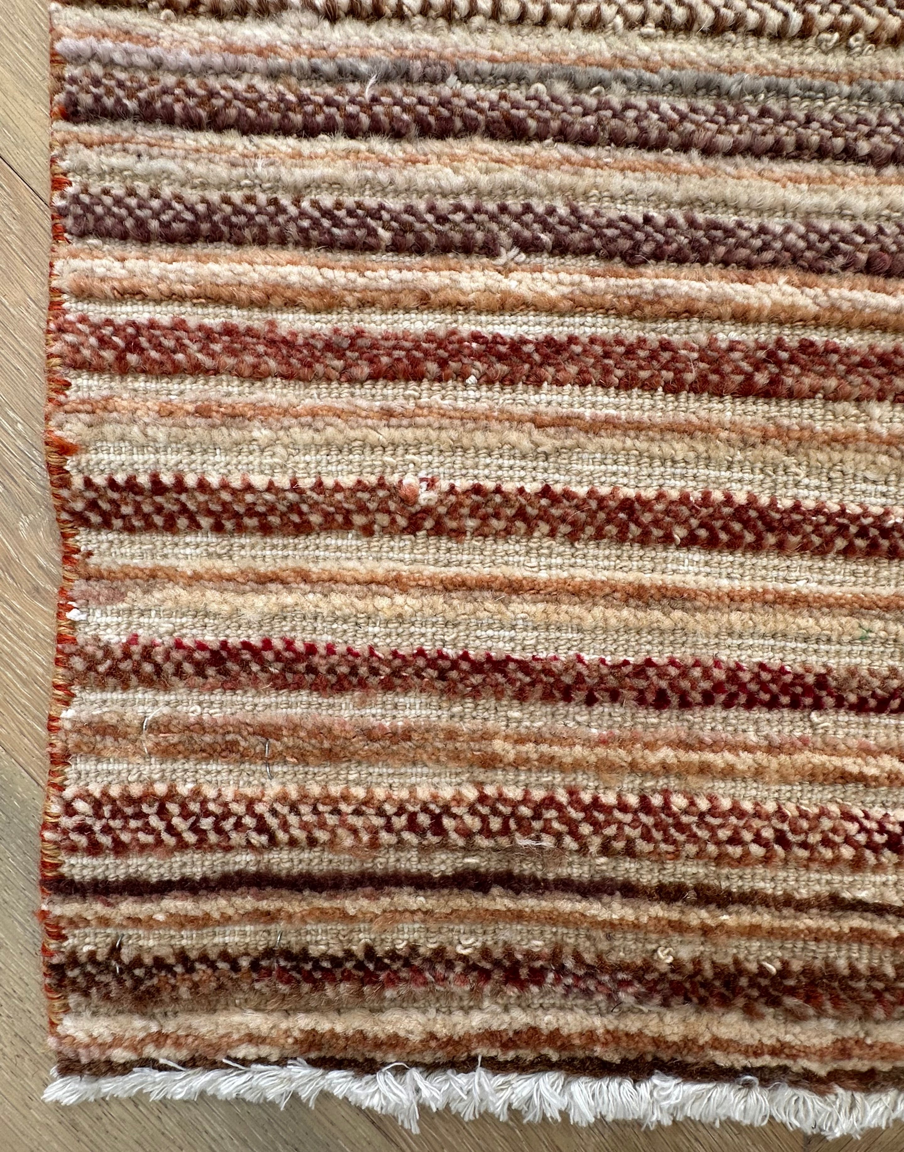 Handmade Gaba rug-runner 315 x79 cm