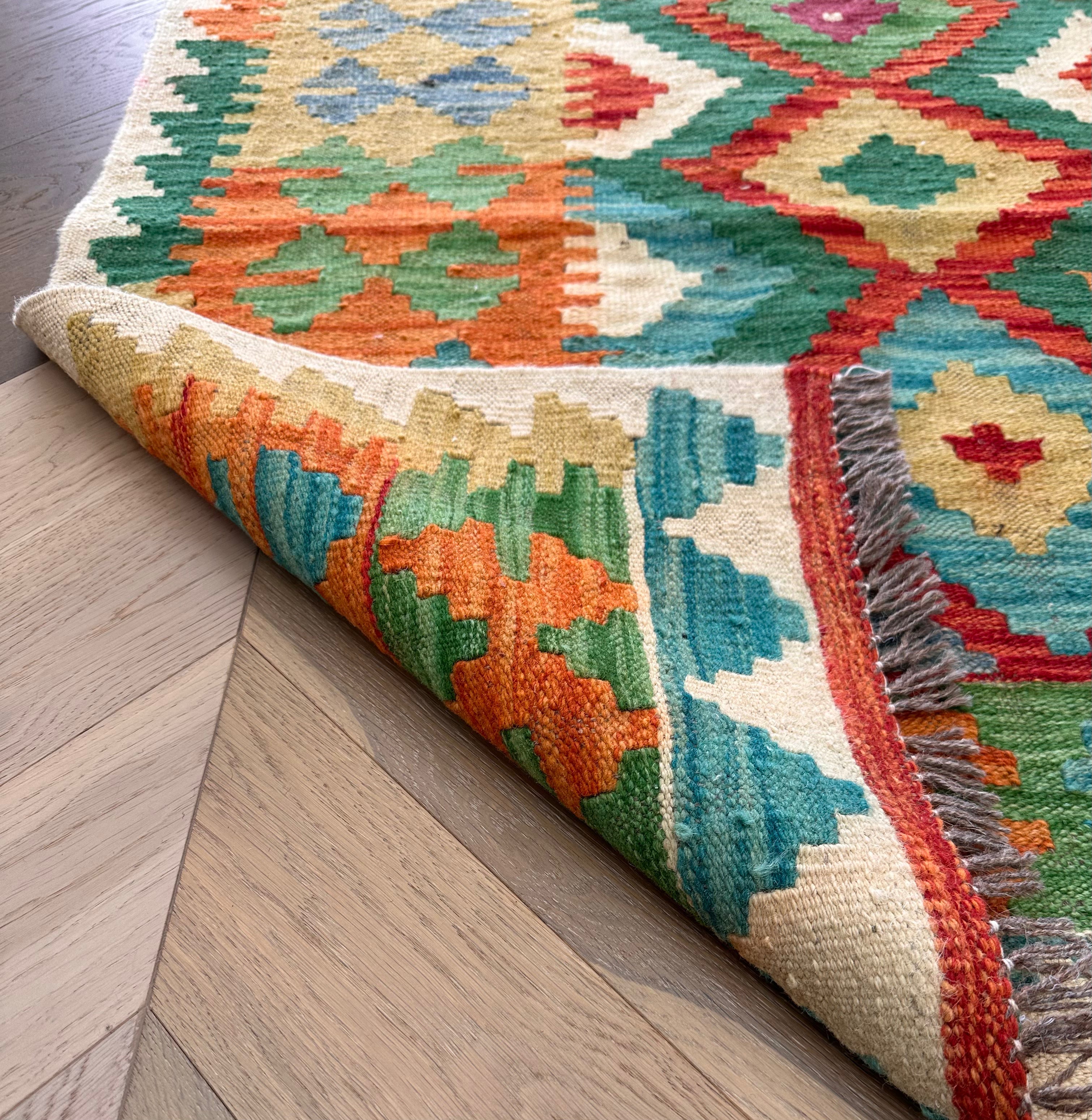 Chobi Afghan Handmade — 2.38 x 1.86