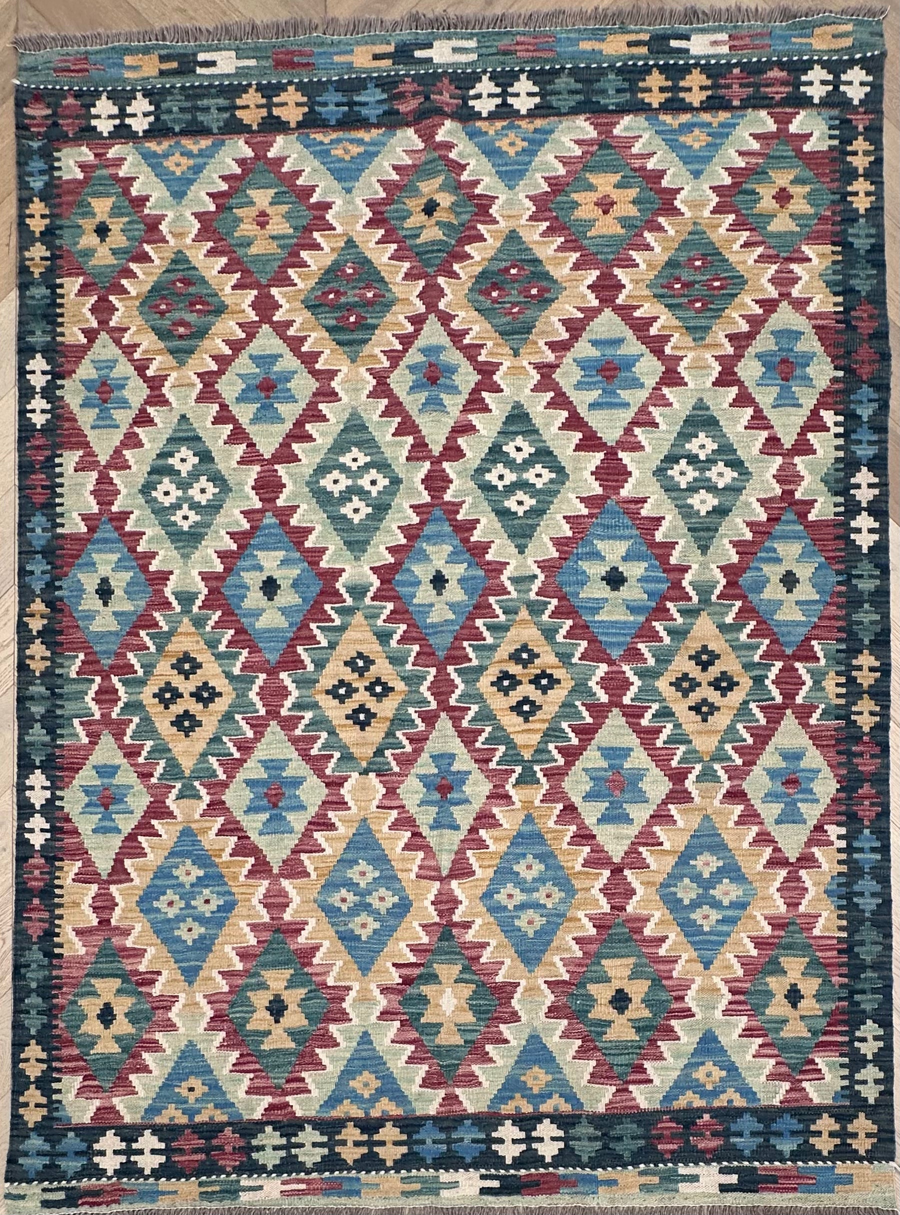 Chobi Afghan Handmade — 2.06 x 1.52