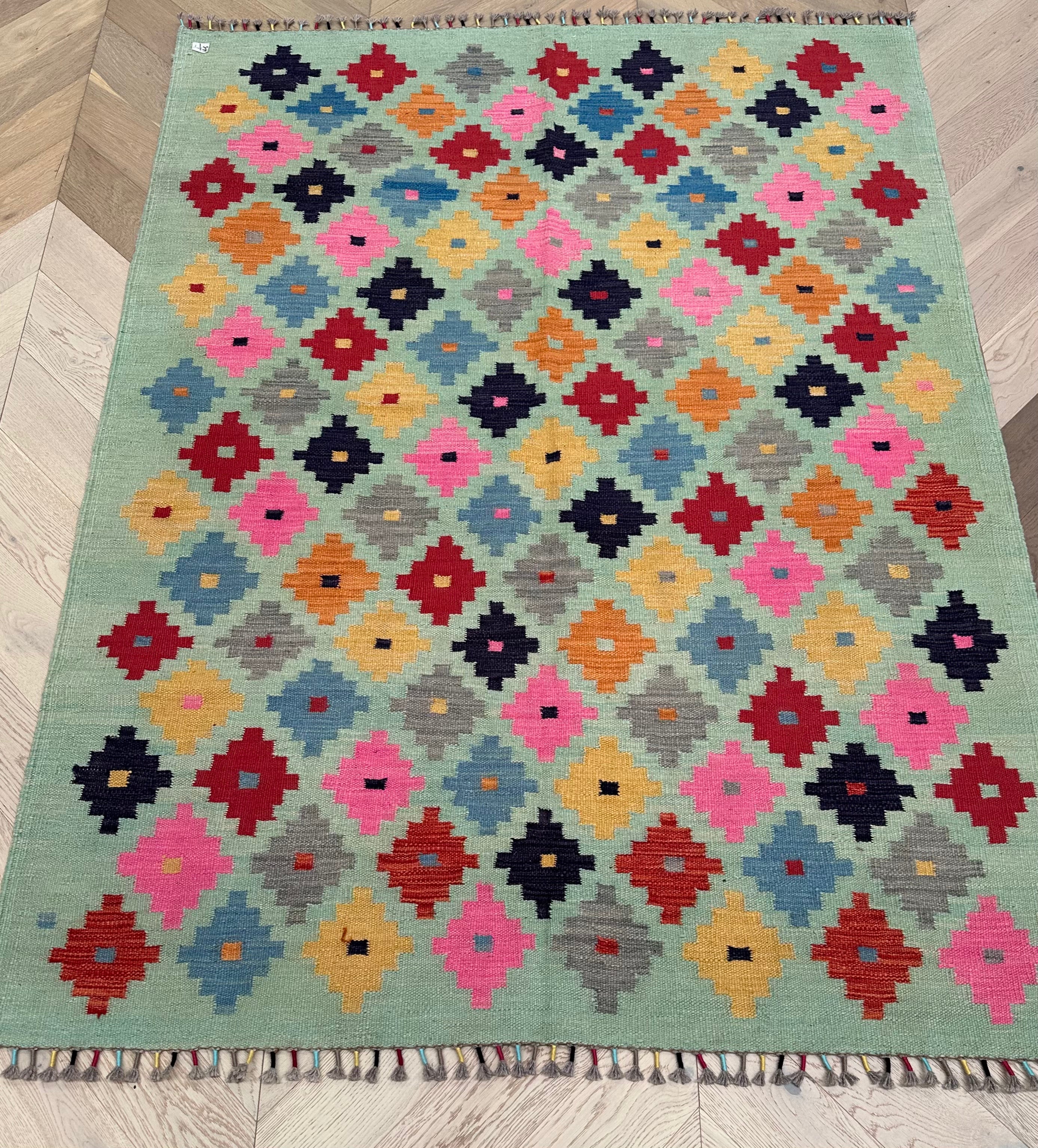 Chobi Afghan Handmade — 2.00 x 1.47
