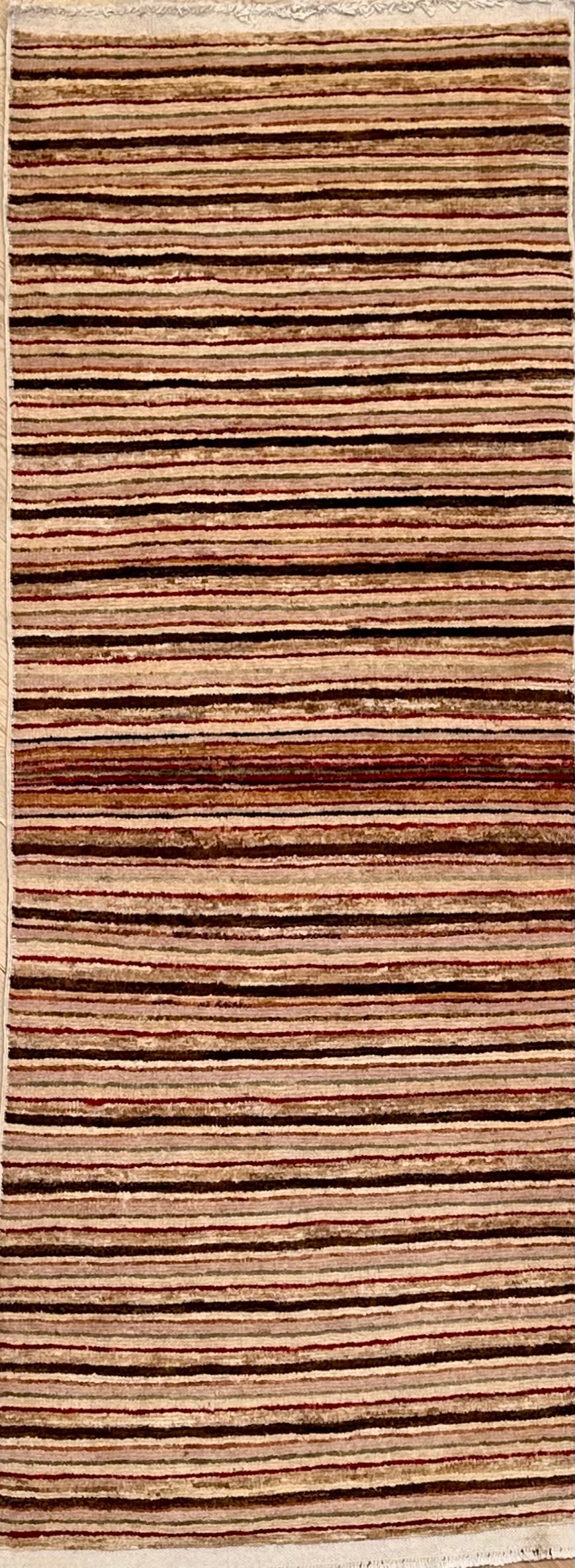 Handmade Gaba rug-runner — 1.95 x 0.68