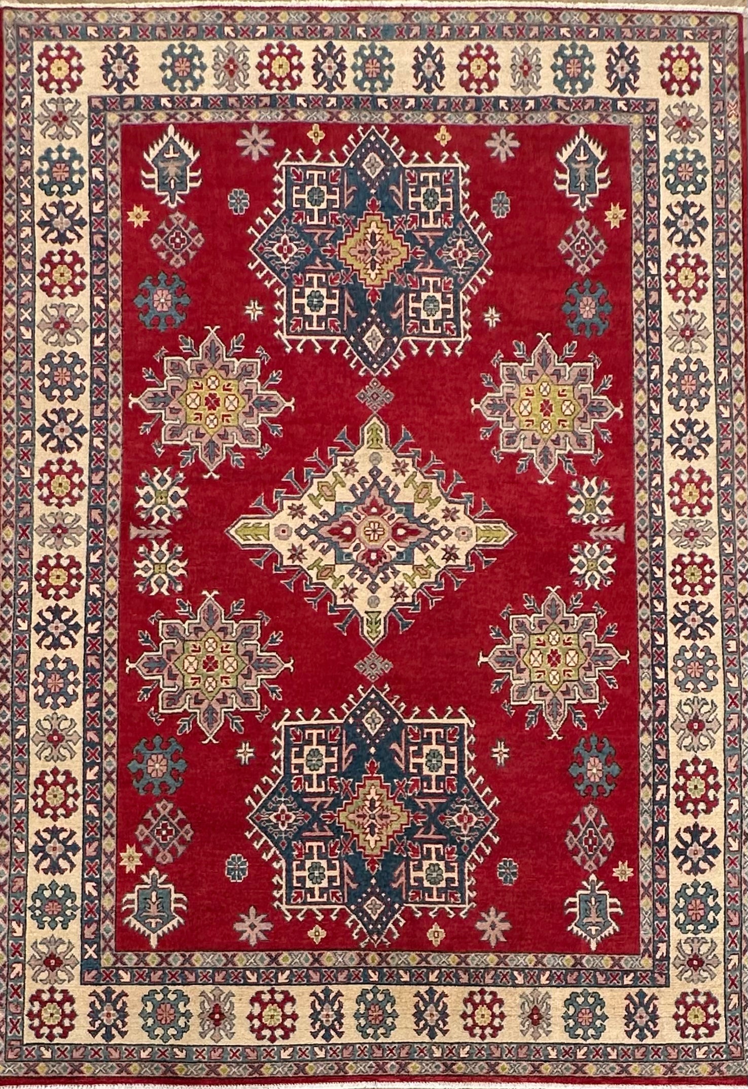 Afghan handmade rug,Chobi. Size:293x203cm