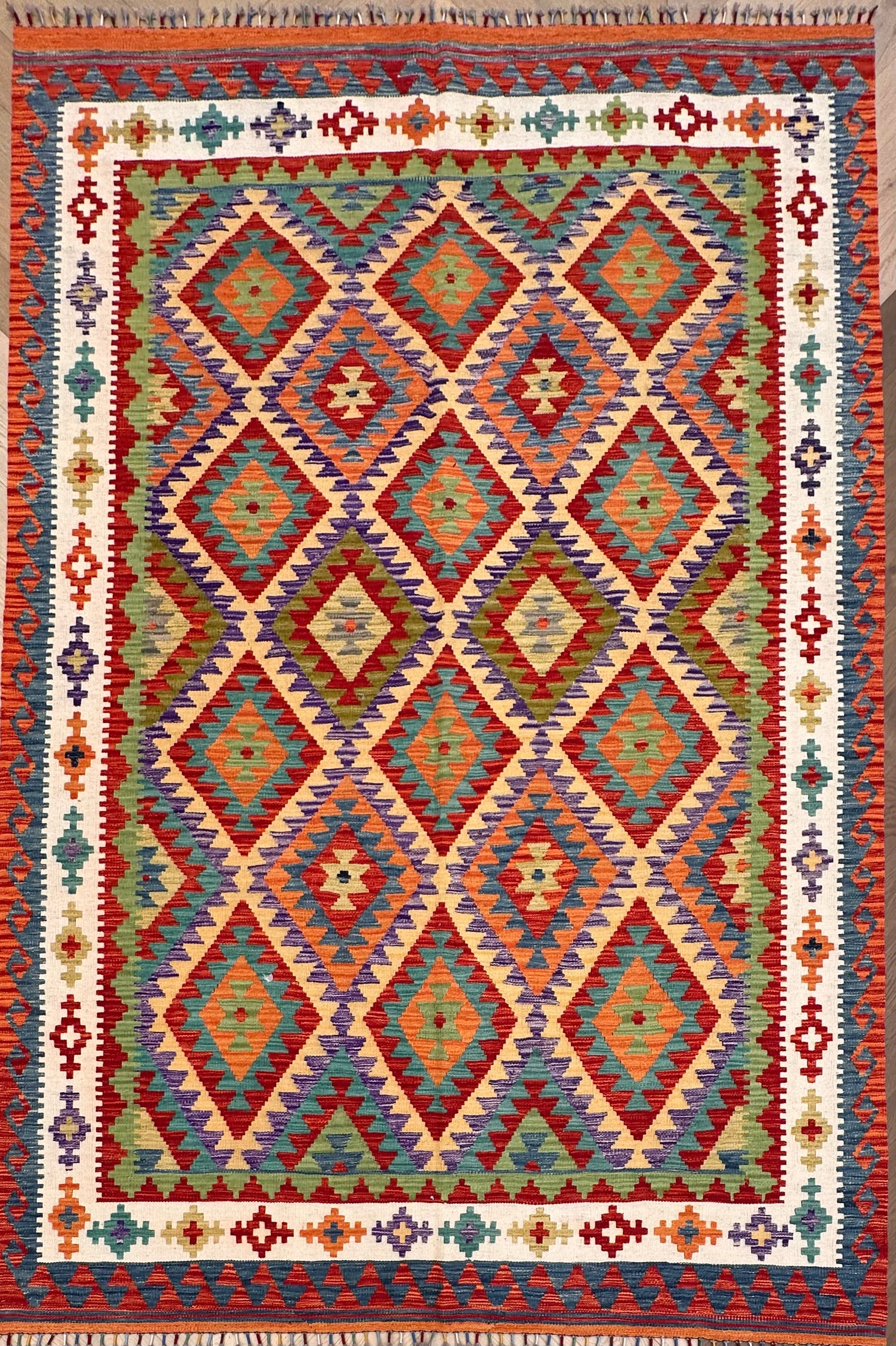 Chobi Afghan Handmade — 2.97 x 2.01