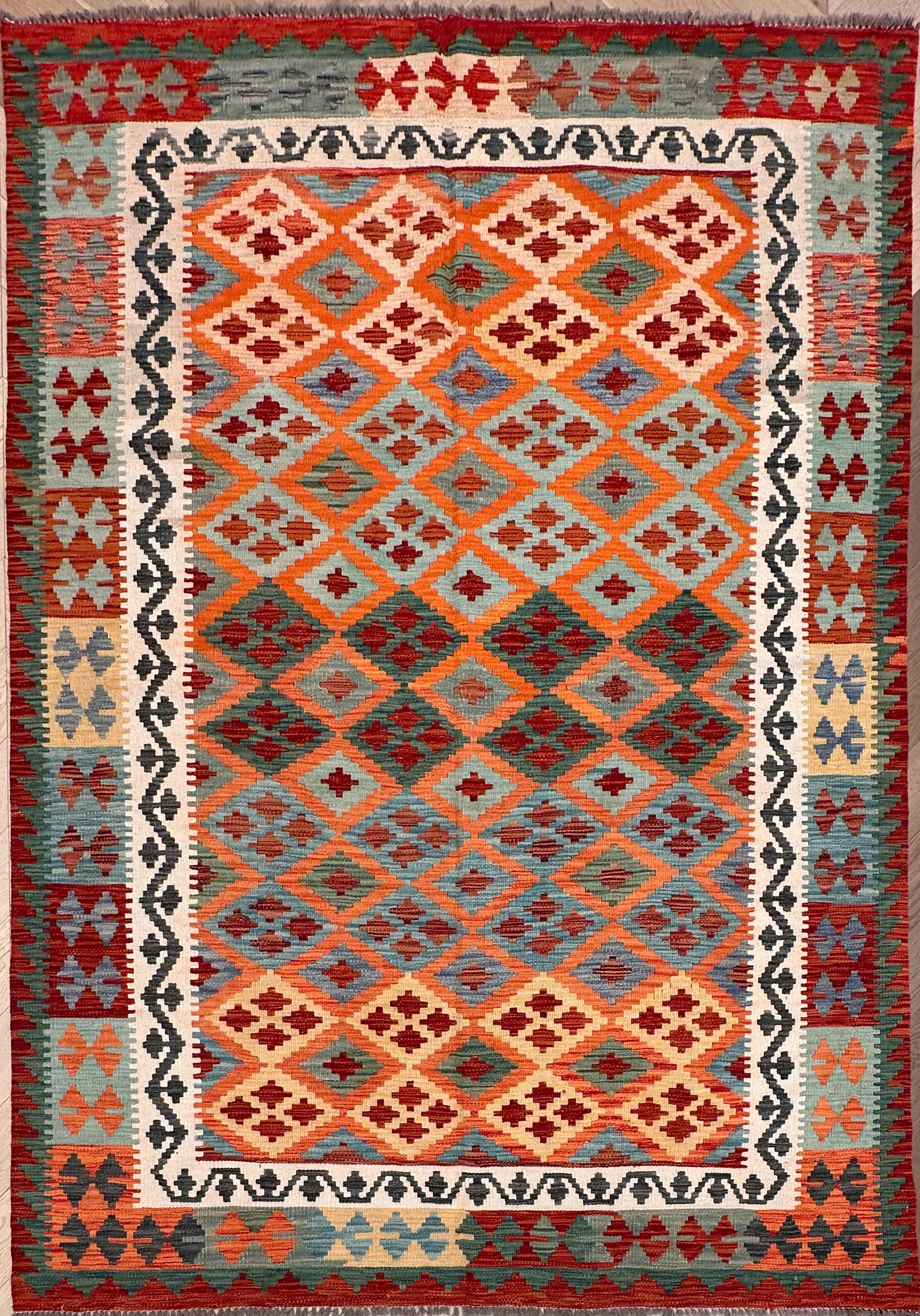 Chobi Afghan Handmade — 2.52 x 1.80