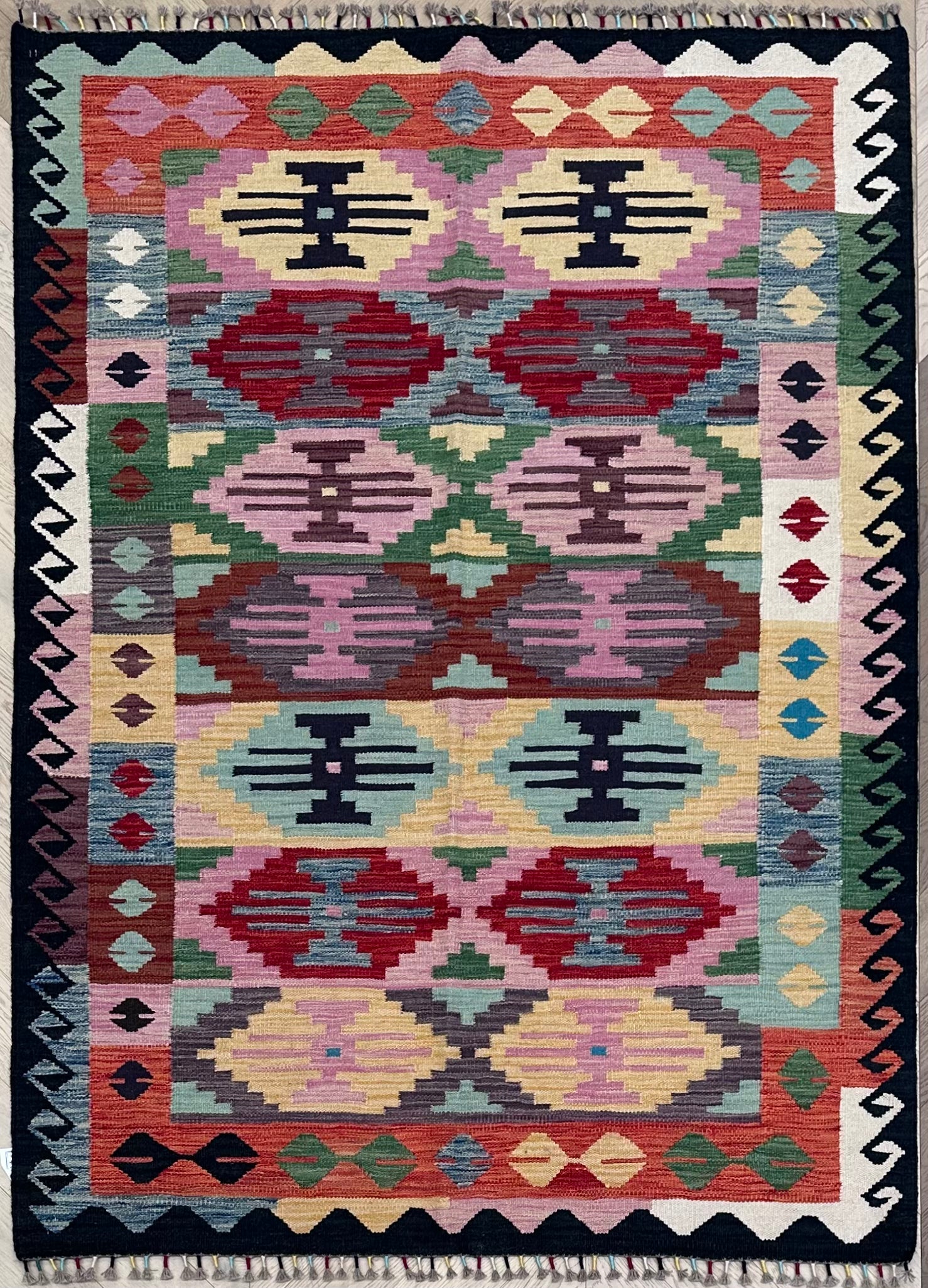 Chobi Afghan Handmade — 2.03 x 1.47