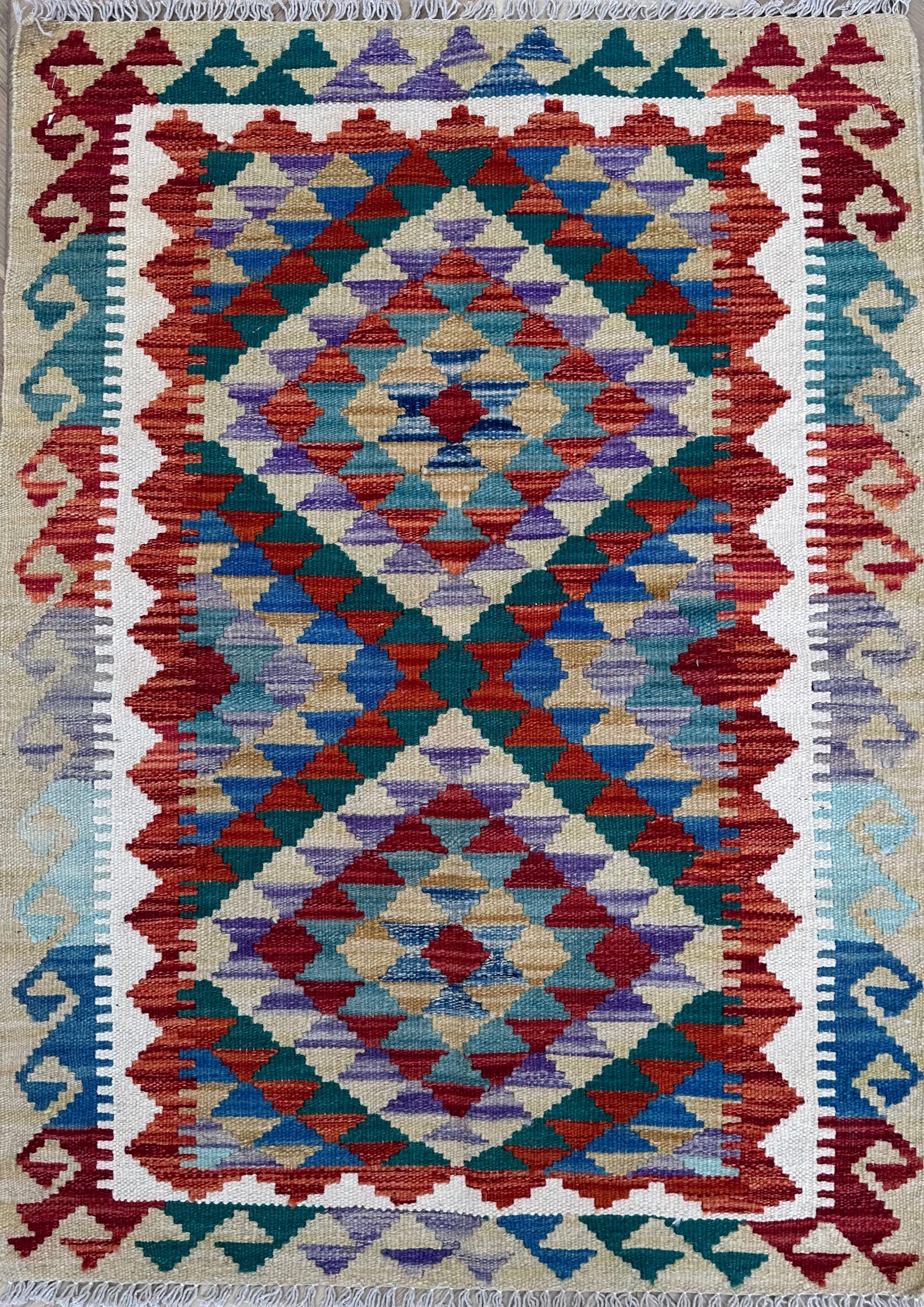 Chobi Afghan Handmade — 1.10 x 0.82