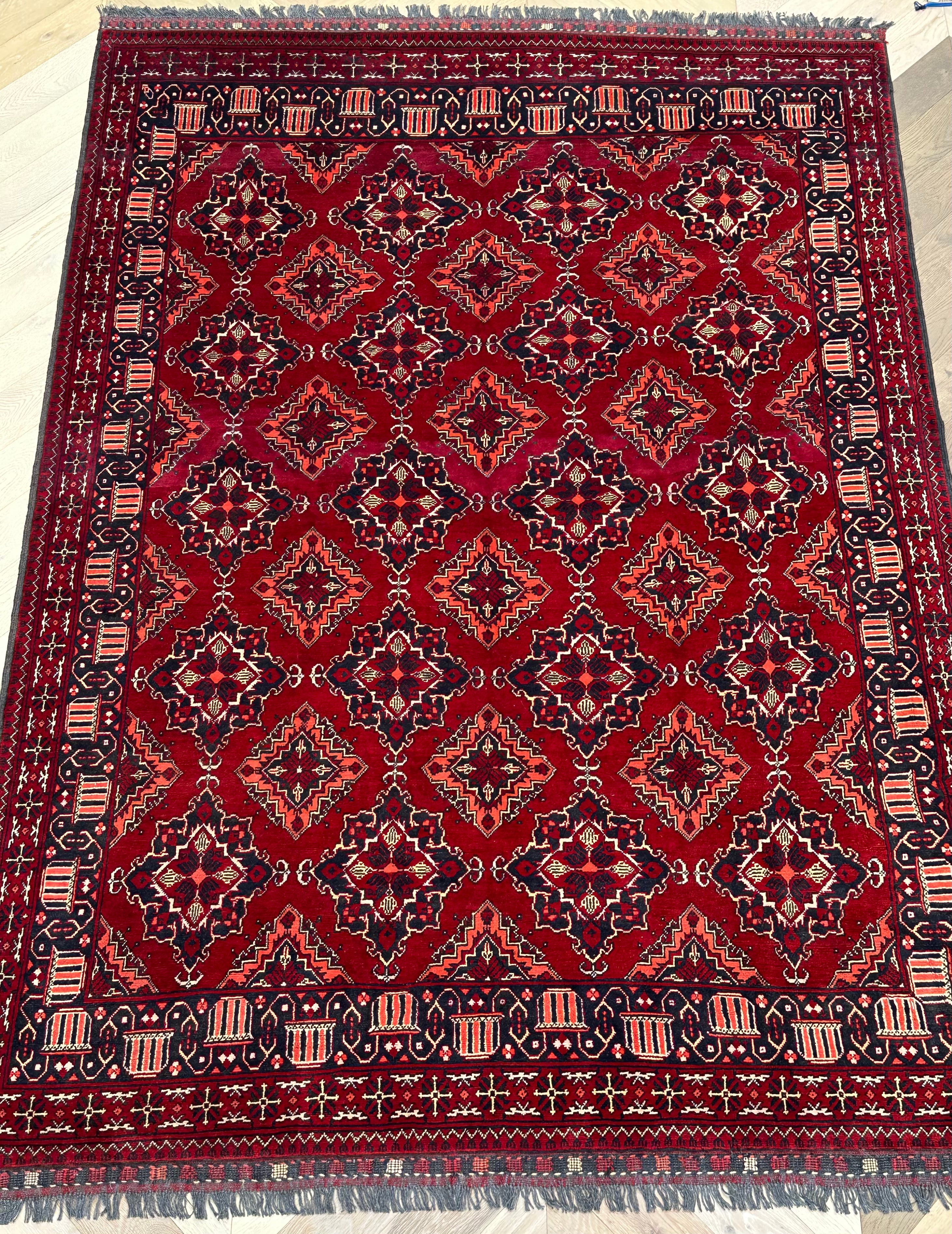 Red Afghan Kilim — 2.80 x 2.00