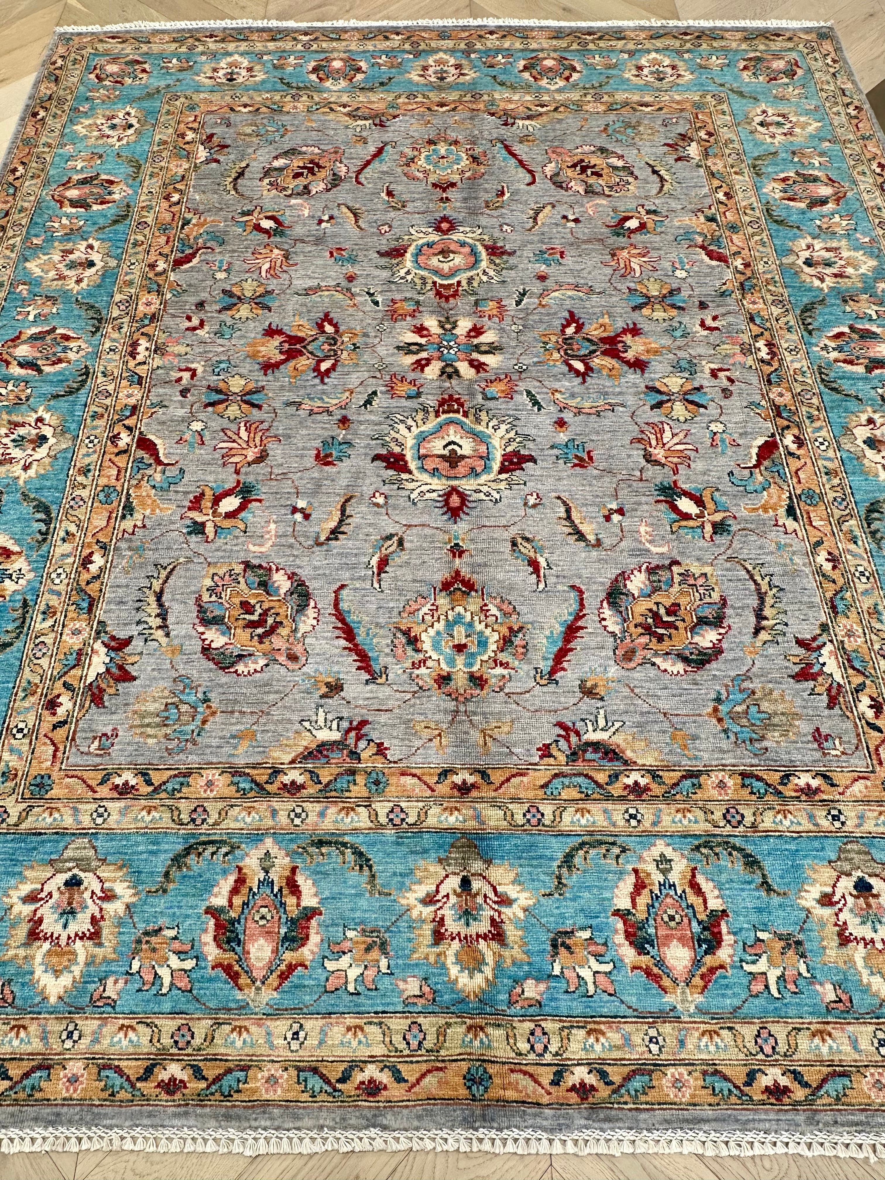 Chobi Afghan Handmade — 2.42 x 2.04